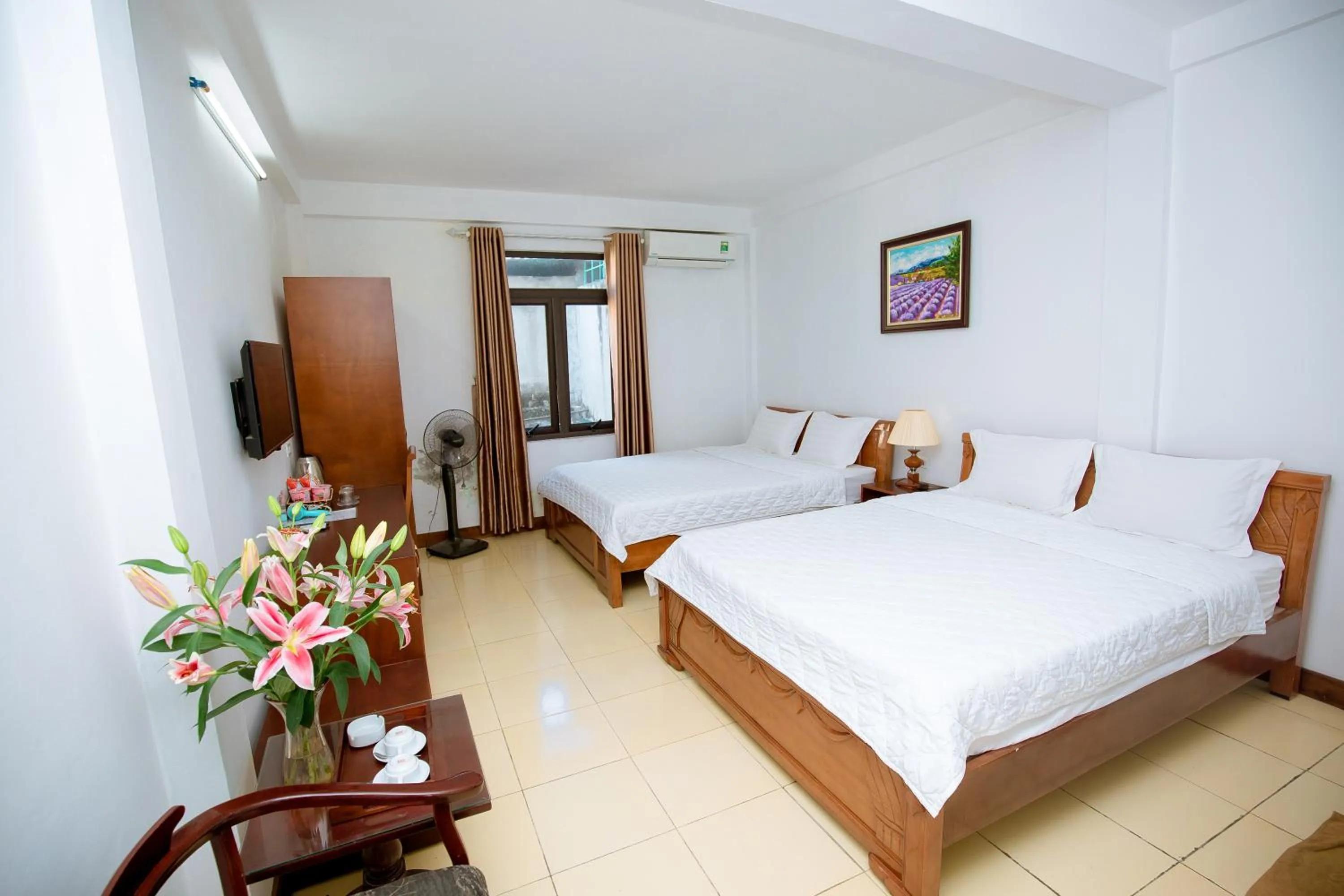 Bed in Viet Huong Hotel