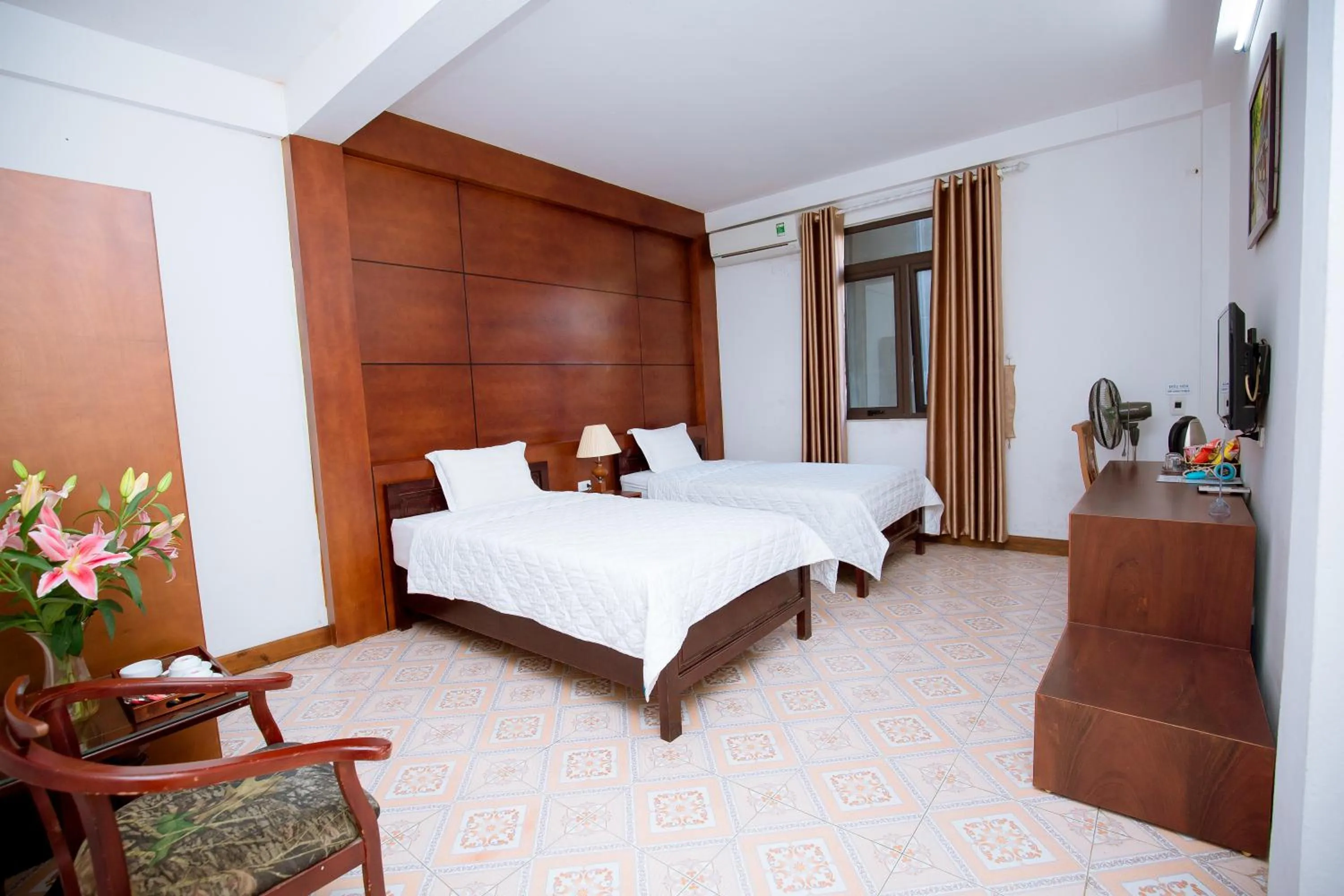 Bed in Viet Huong Hotel