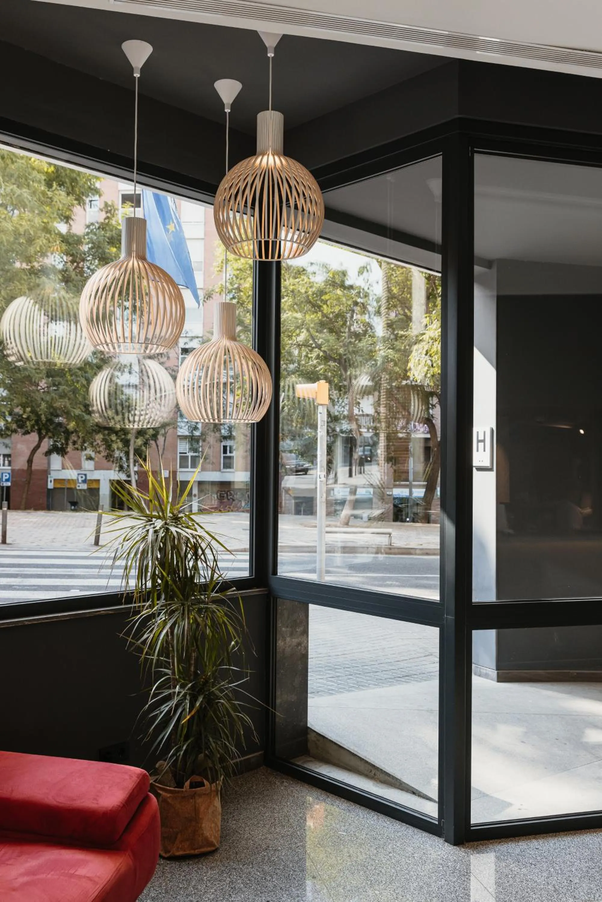 Lobby or reception in Hotel Travessera