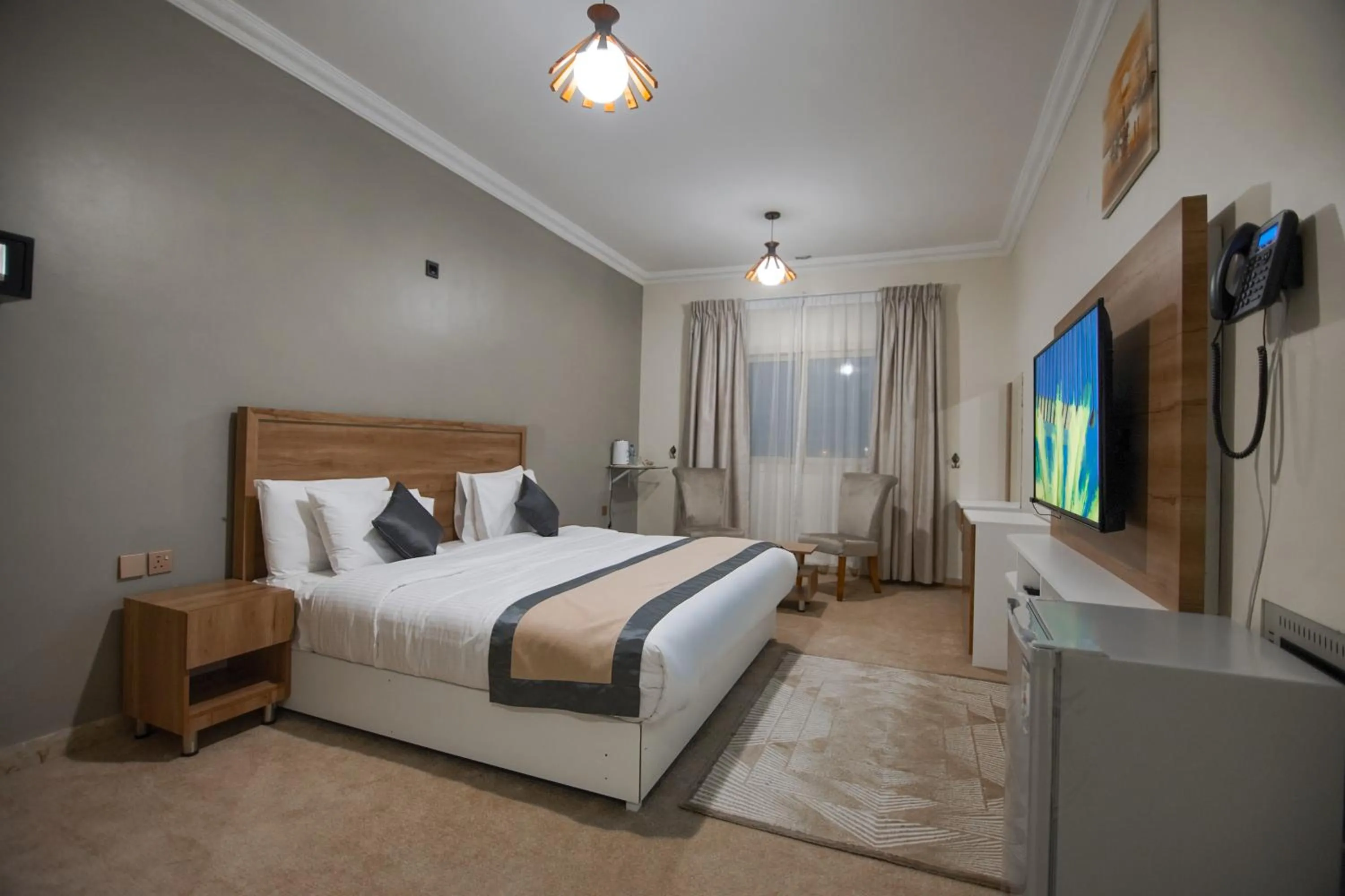 Photo of the whole room, Bed in Sea Shore Hotel Apartment Khorfakkan