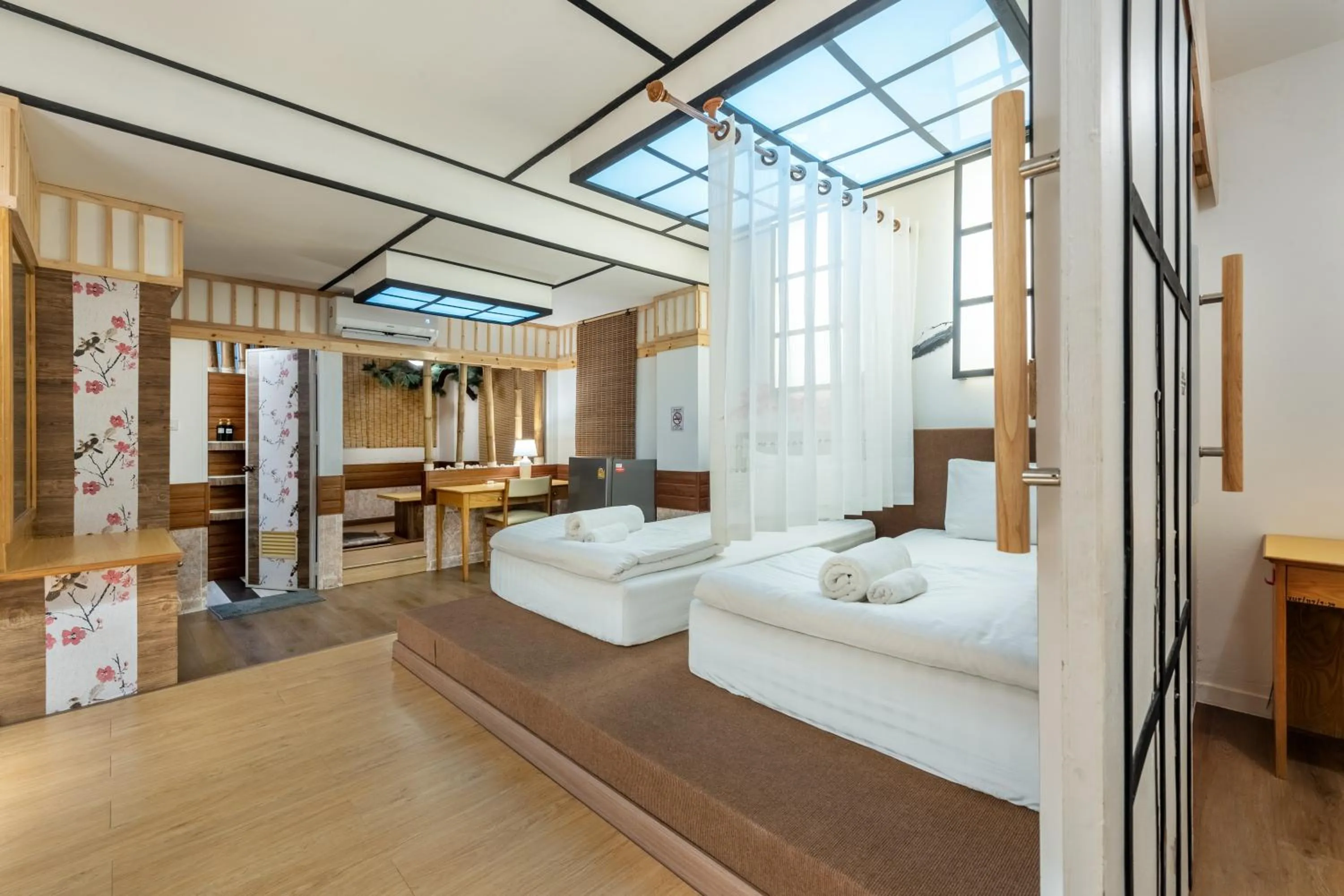 Bed in โรงแรมชิบะรูม นครราชสีมา เซ็นทรัลโคราช