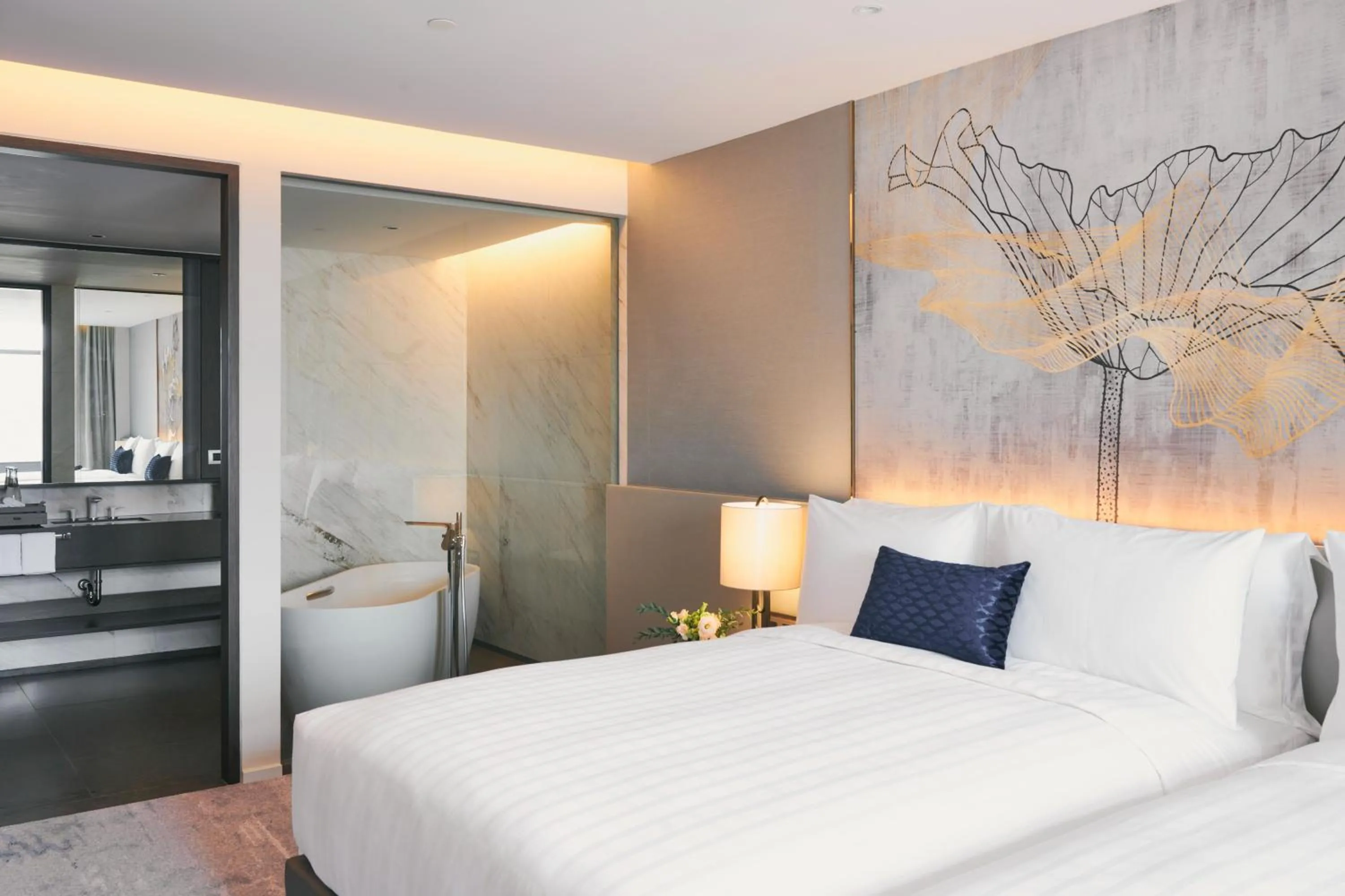 Bed in Chatrium Grand Bangkok