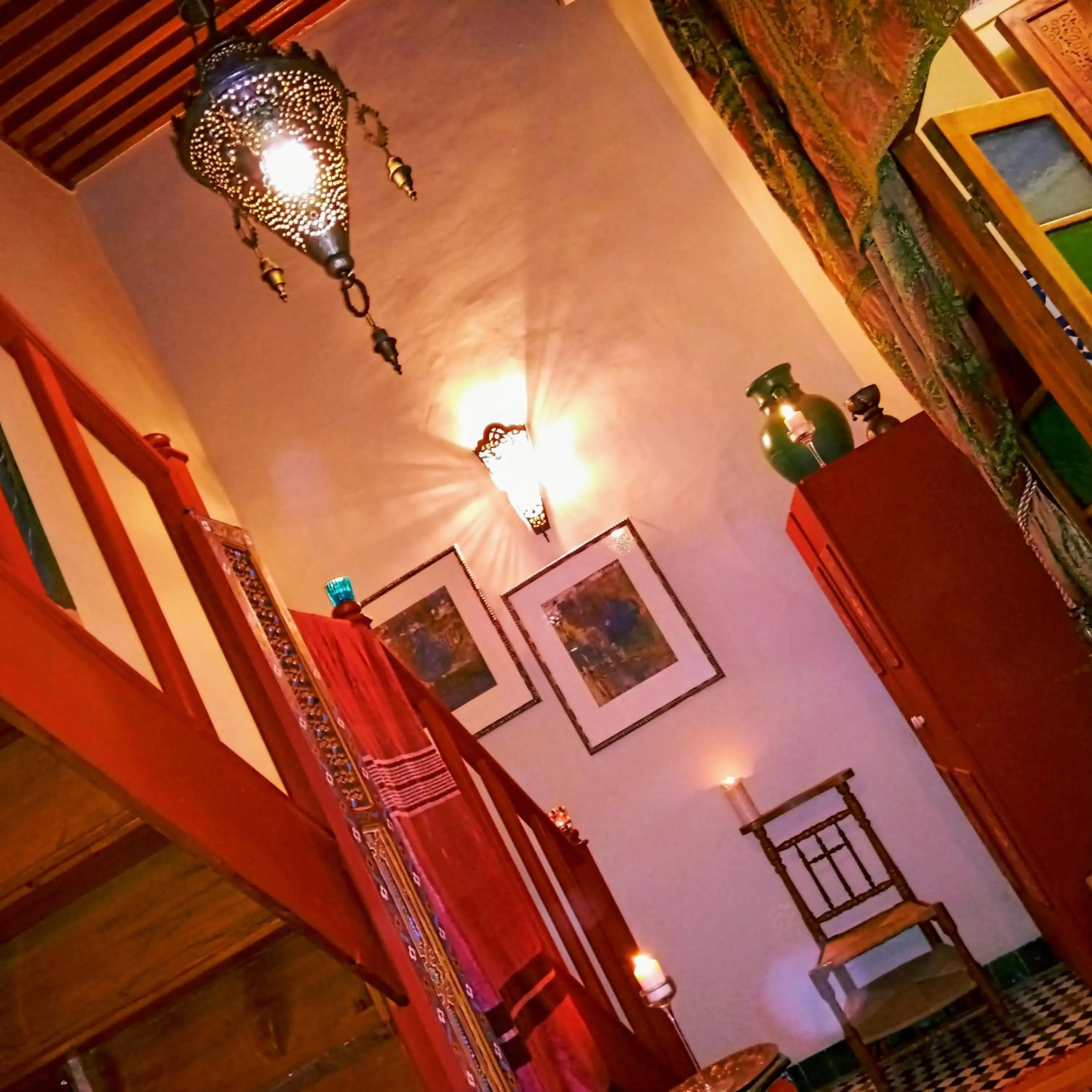 fireplace in Riad Rchacha