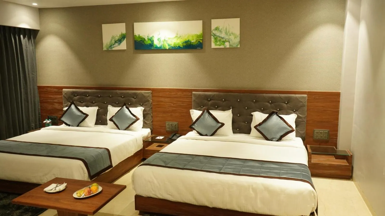 Bed in Alaukik Hotel