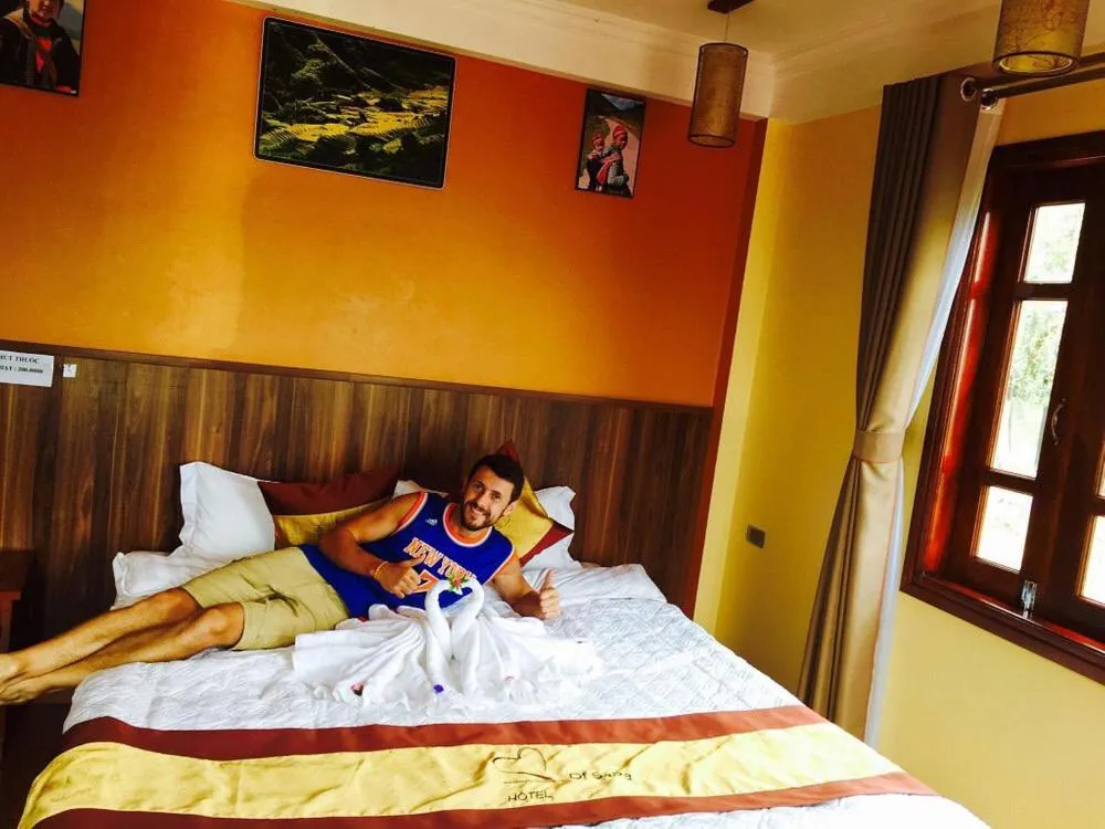 Bed in Heart Of Sapa Hotel