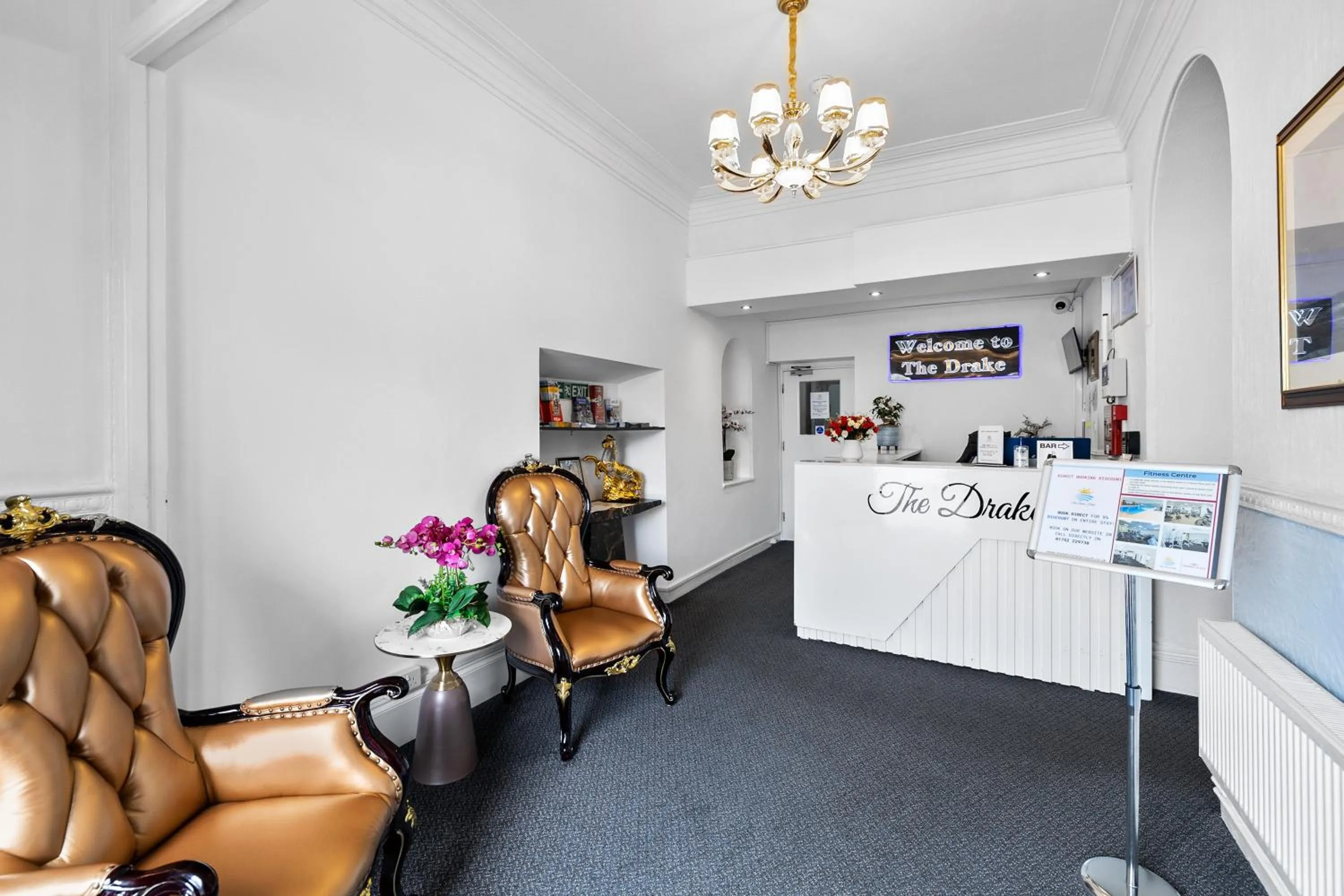 Lobby or reception in Drake Hotel Plymouth