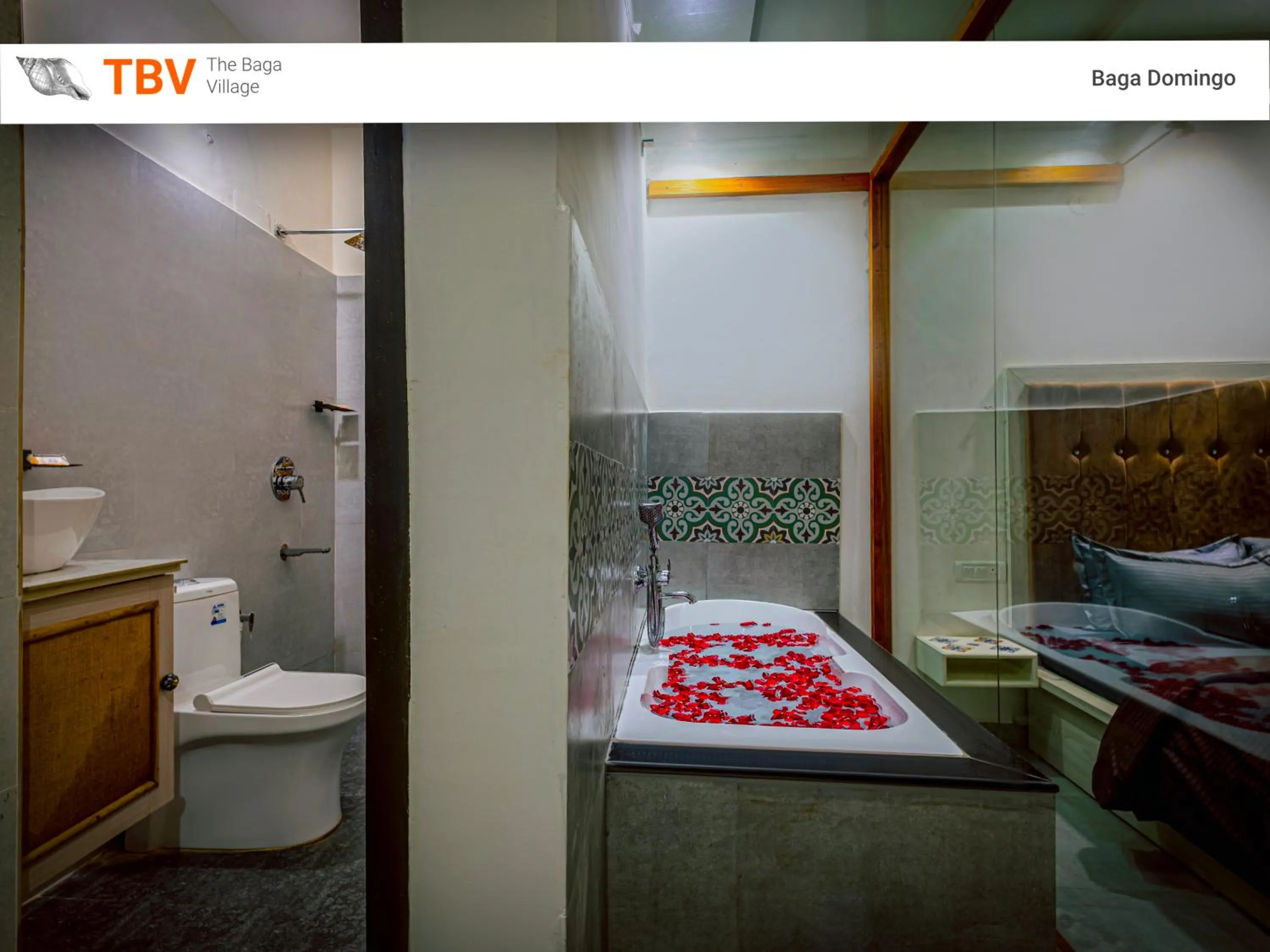 Bath, Bed in The Baga Domingo's- 50 Mtrs From the Baga Beach