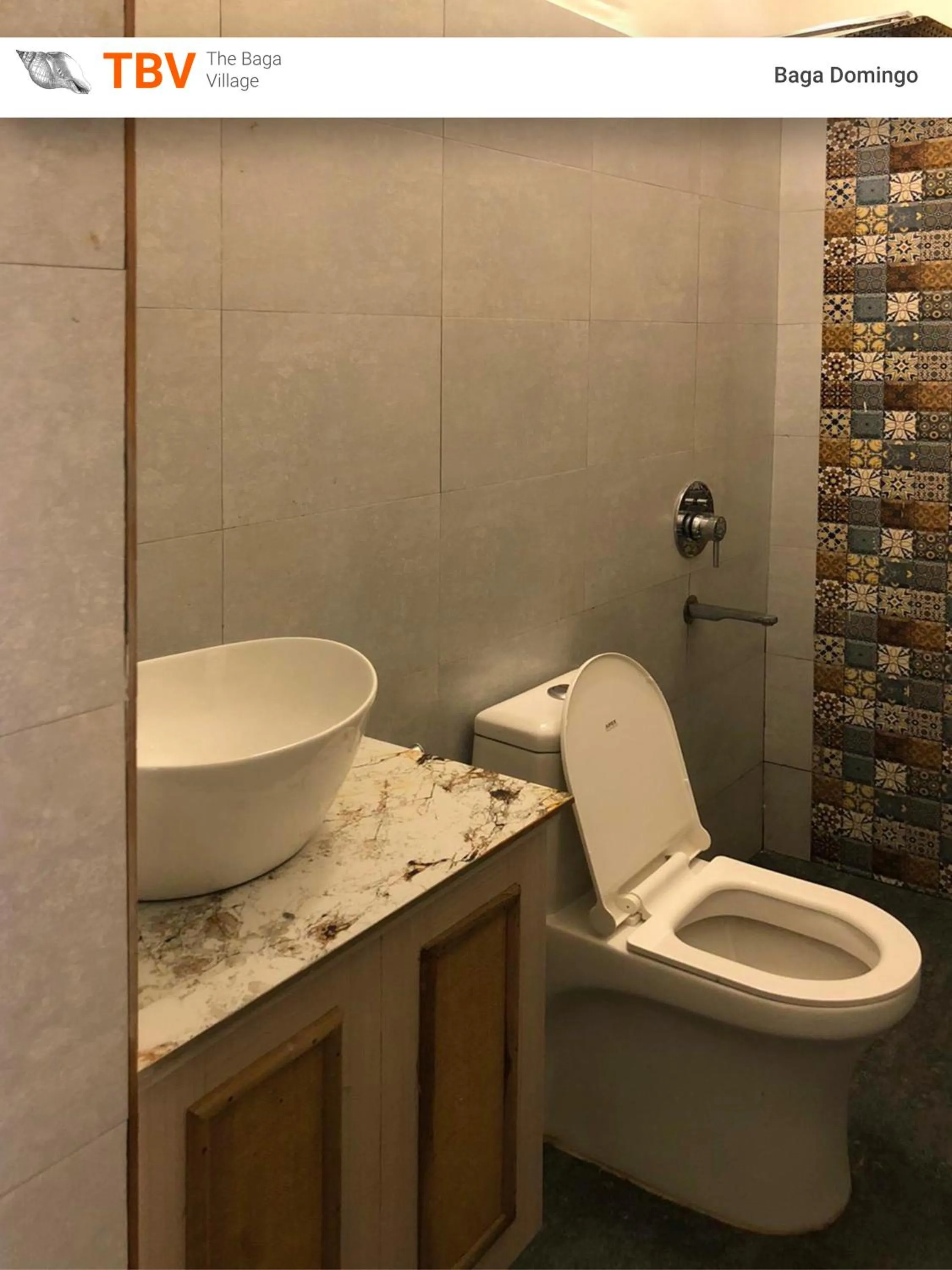 Toilet in The Baga Domingo's- 50 Mtrs From the Baga Beach