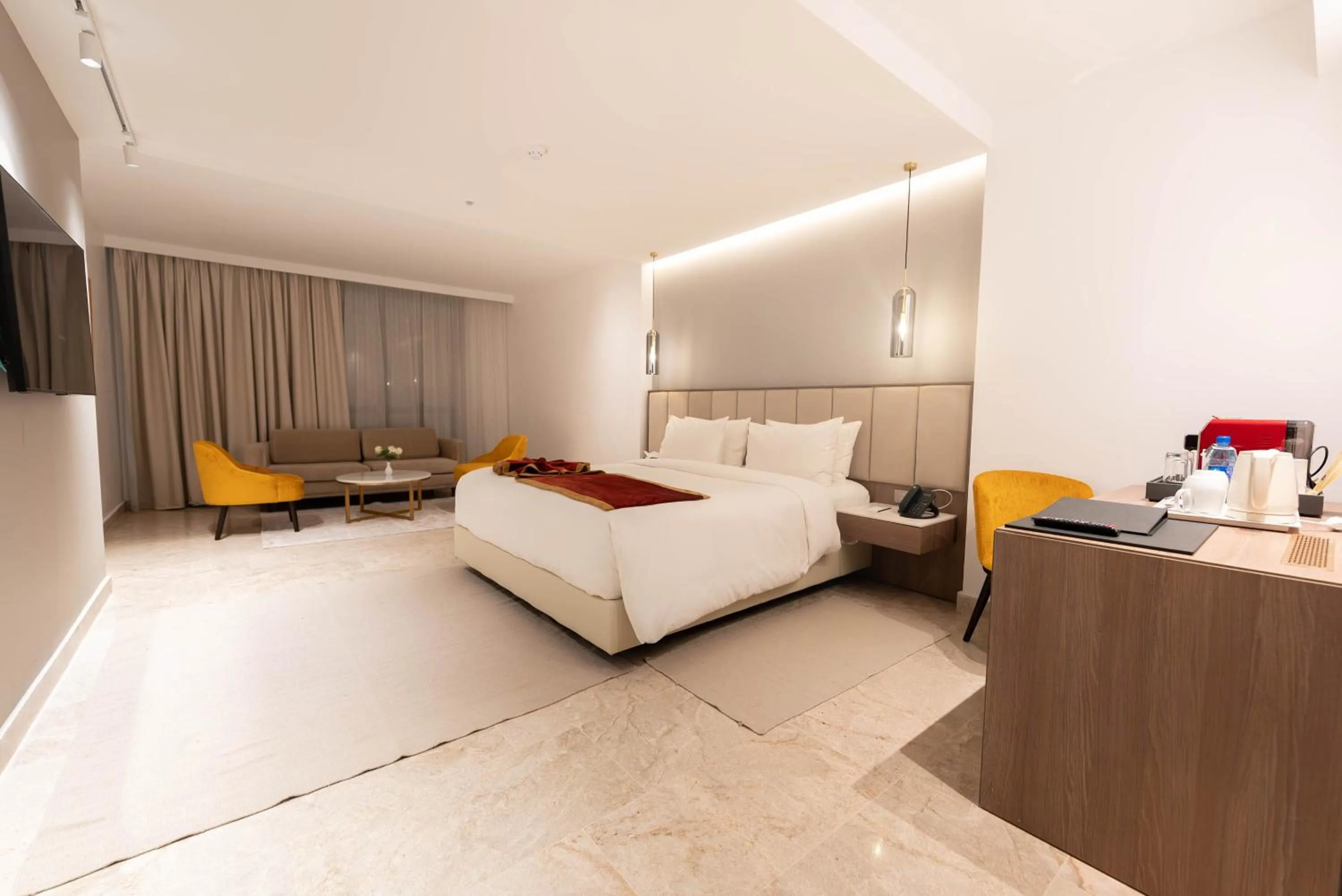 Bed in Hotel Royal ASBU Tunis