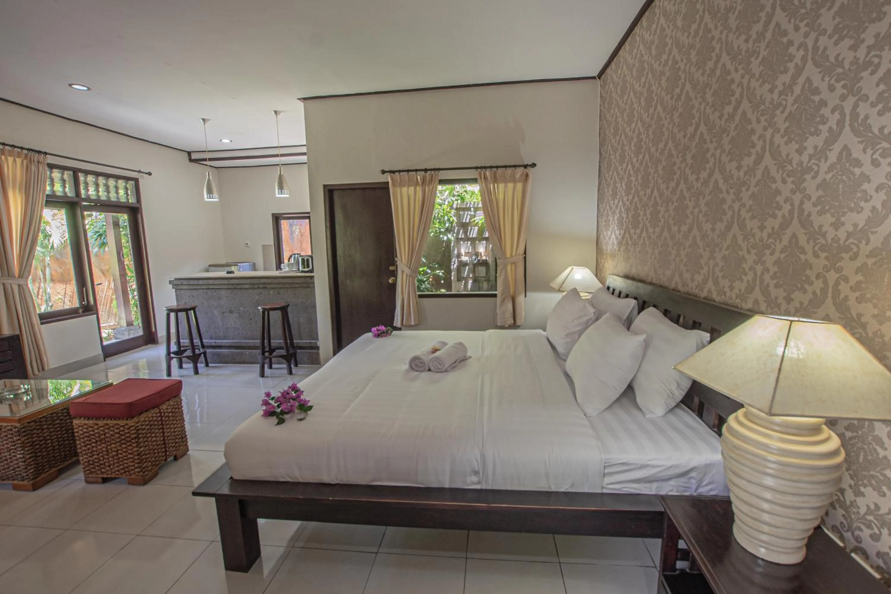 Bed in Panorama Cottages I