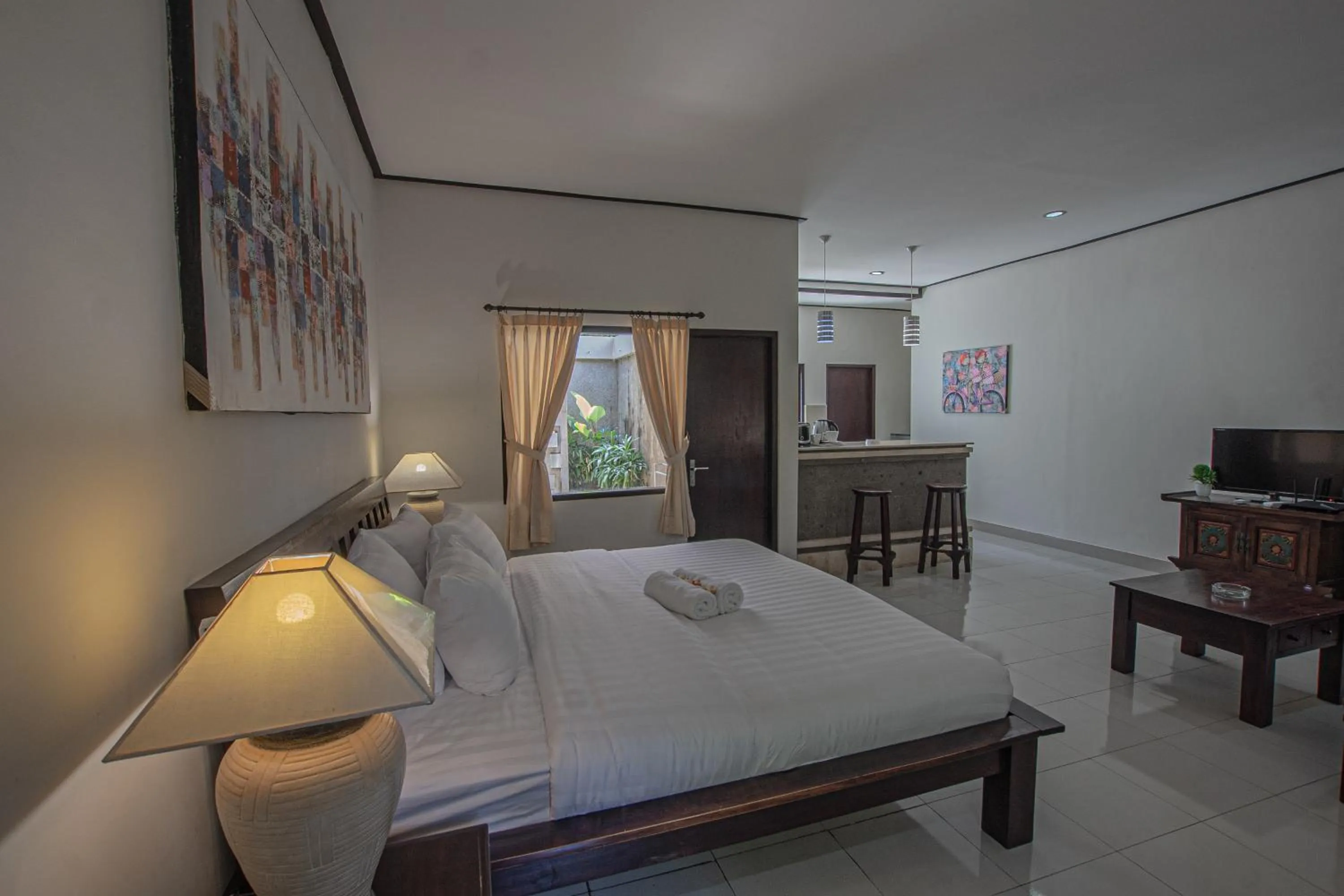 Bed in Panorama Cottages I