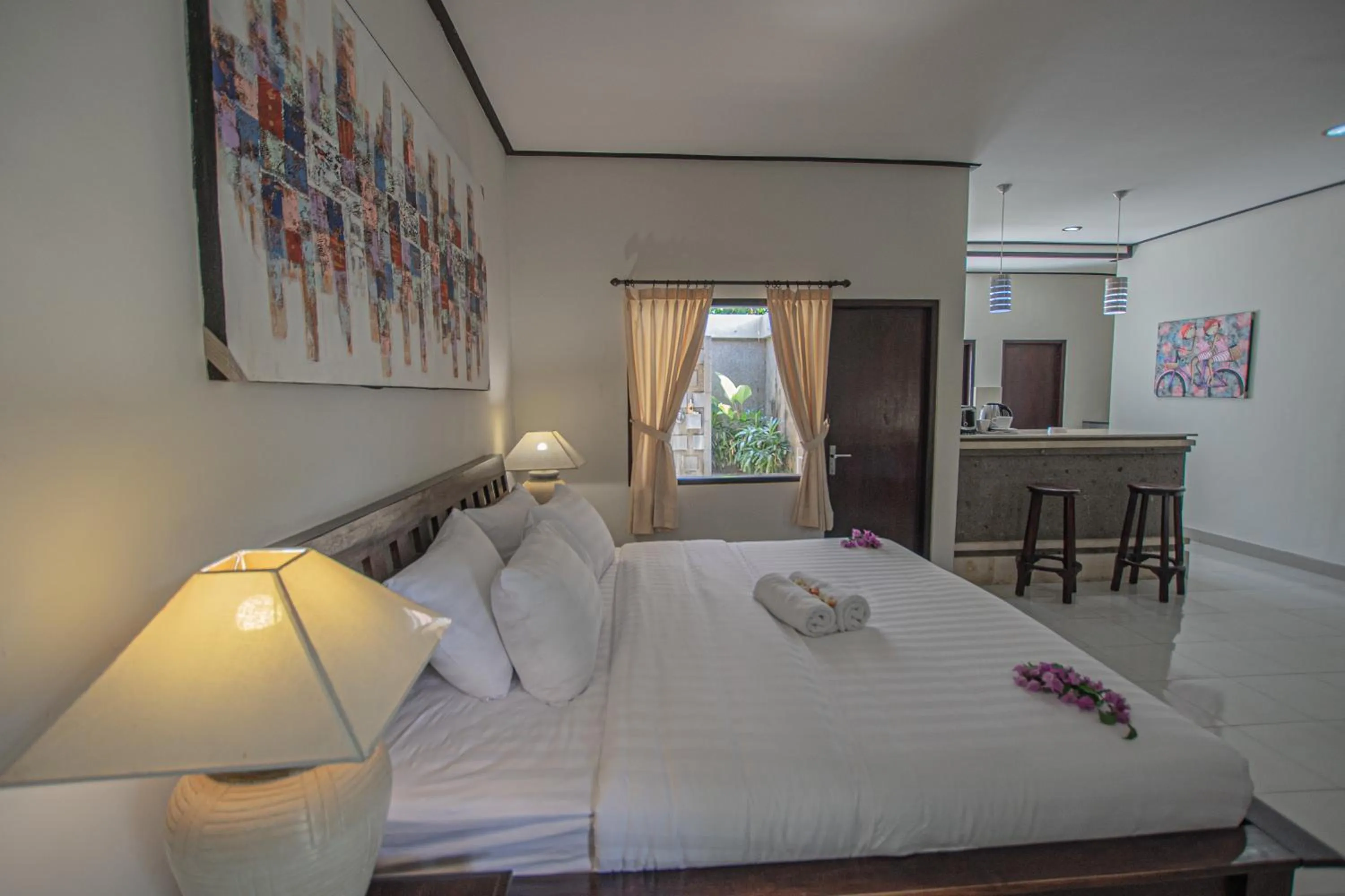 Bed in Panorama Cottages I