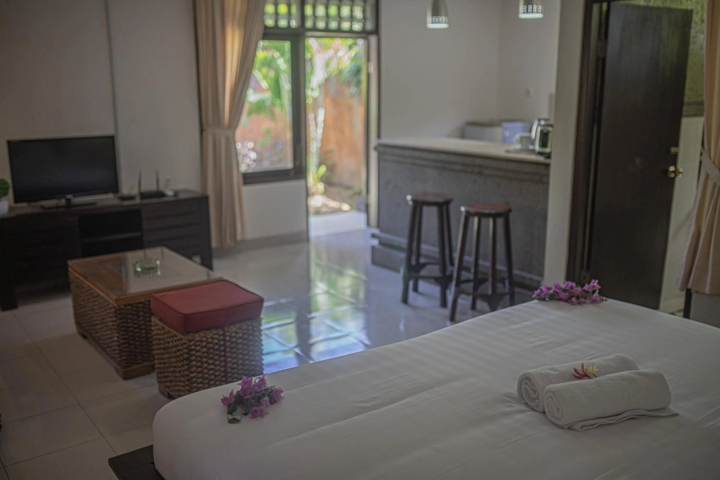 TV and multimedia, Bed in Panorama Cottages I