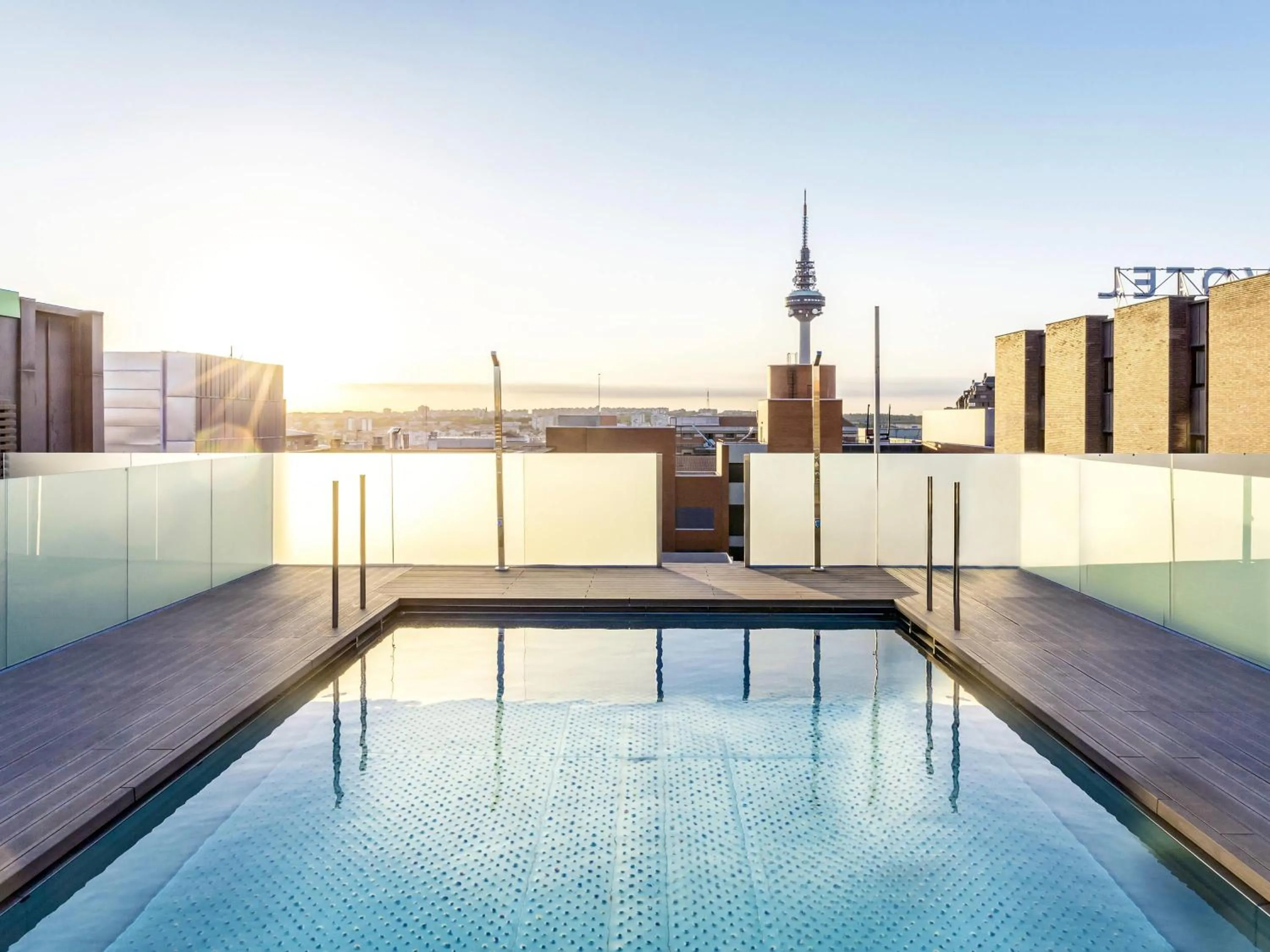 Pool view in Novotel Madrid Center