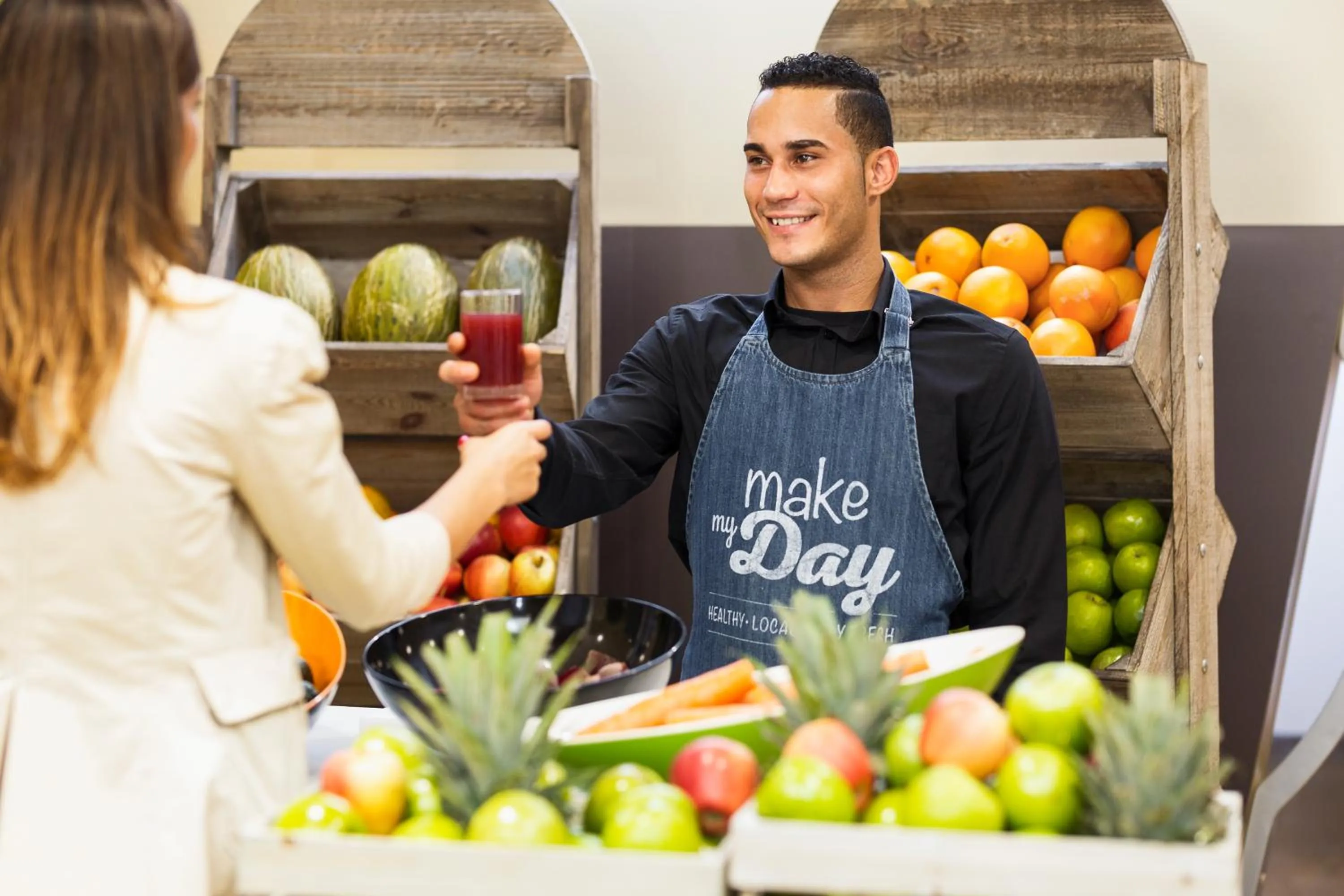 Buffet breakfast in Novotel Madrid Center
