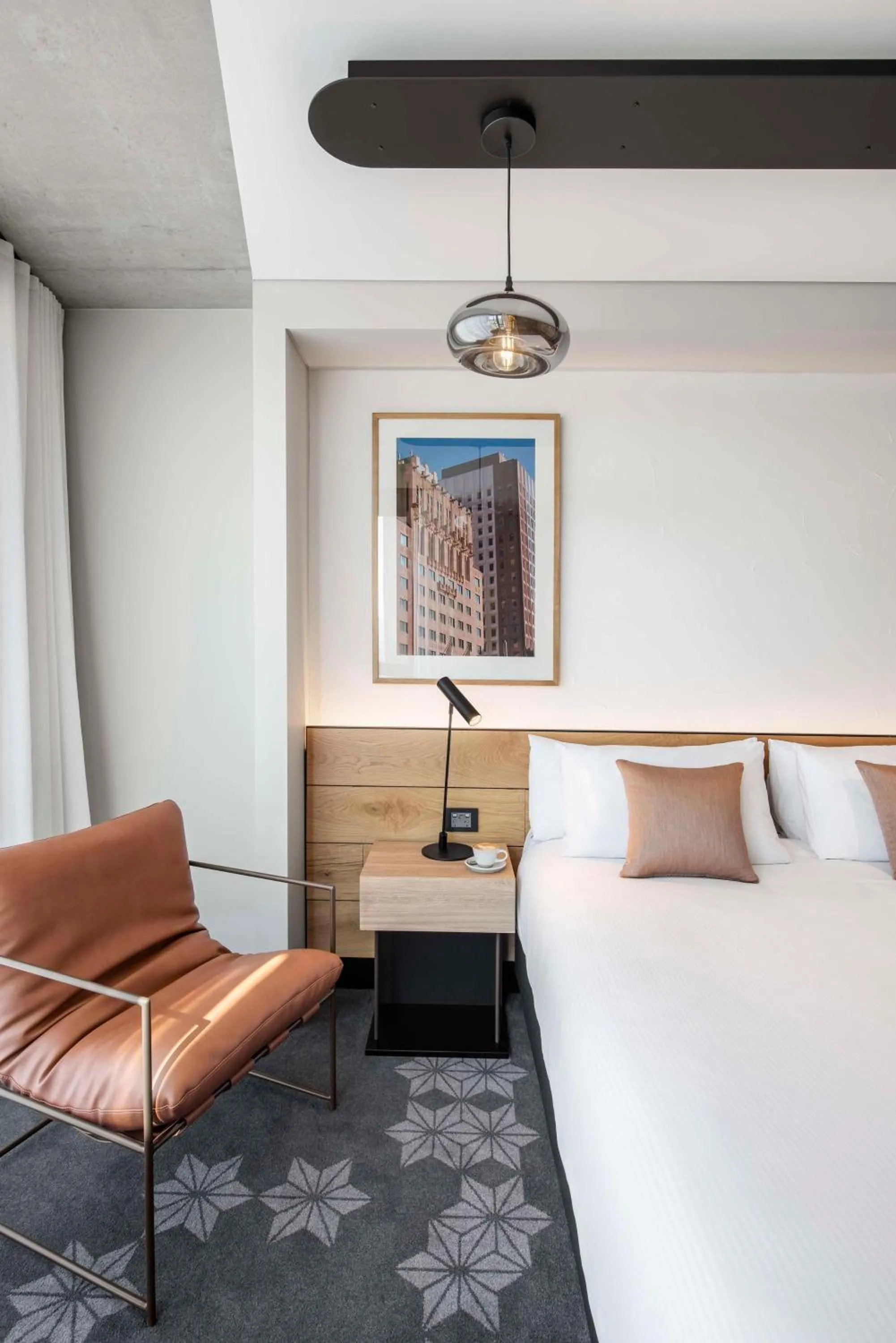 Decorative detail, Bed in Vibe Hotel Adelaide