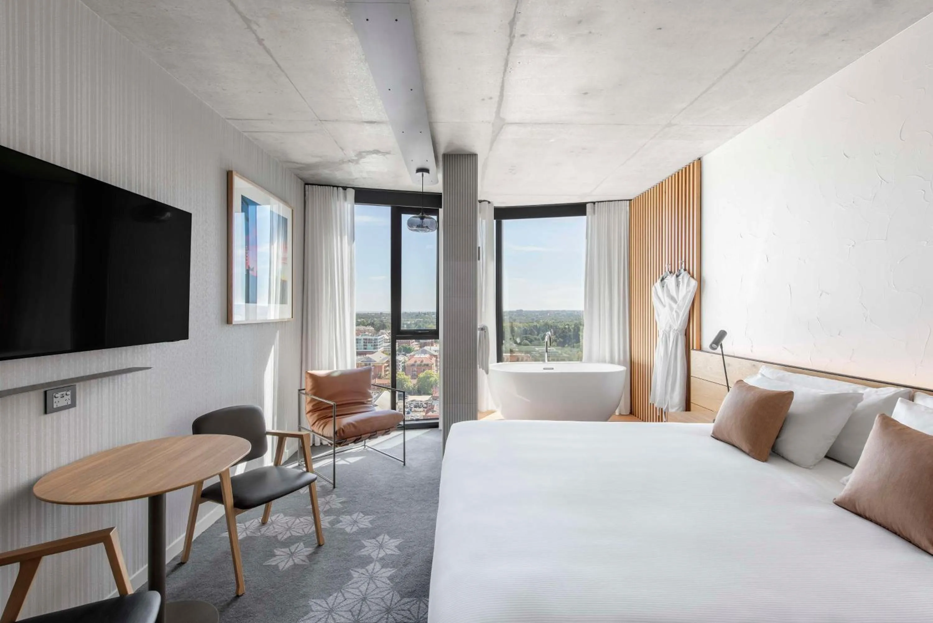 Bedroom, Bed in Vibe Hotel Adelaide