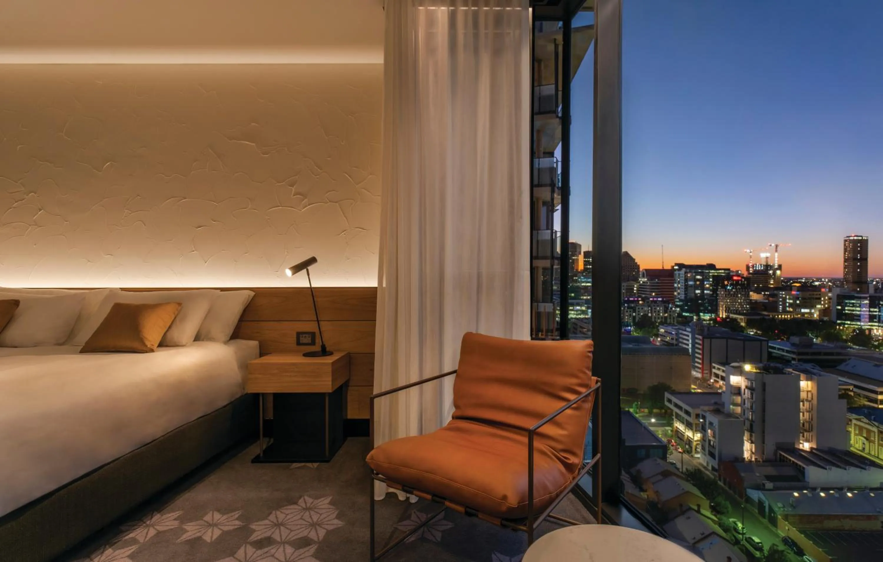 City view, Bed in Vibe Hotel Adelaide