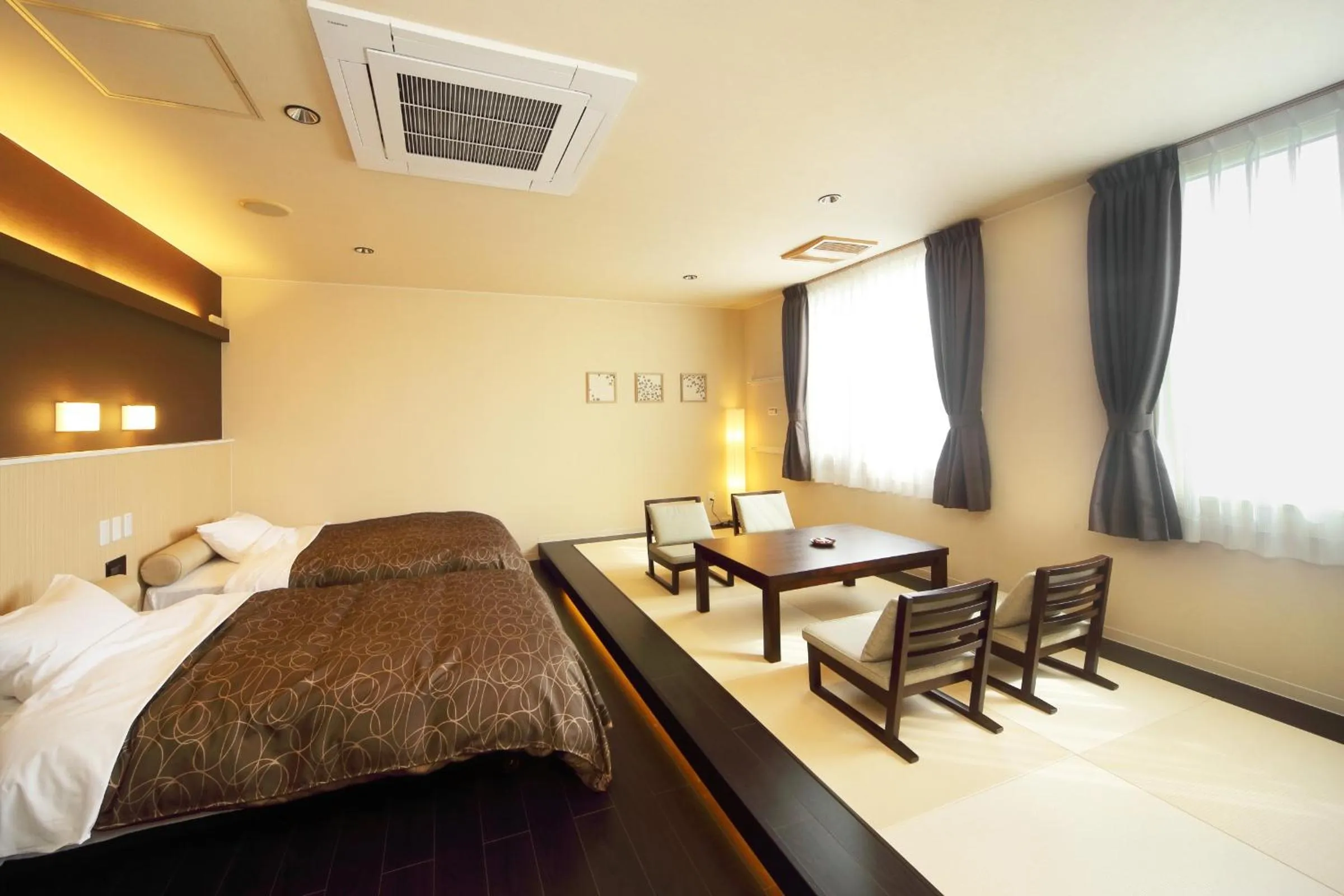 Bed in Morinoyu Hotel Hanakagura