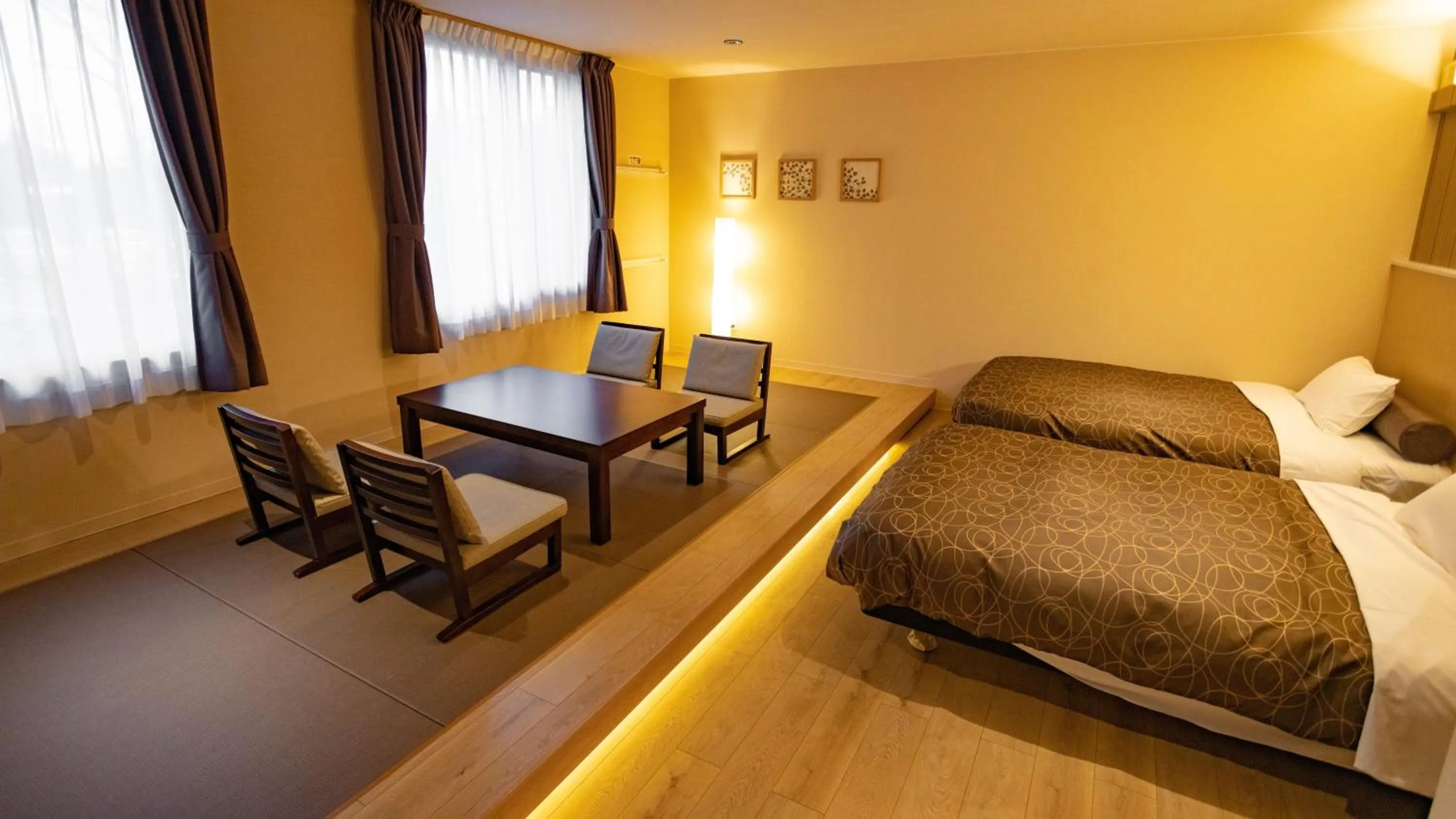 Bed in Morinoyu Hotel Hanakagura