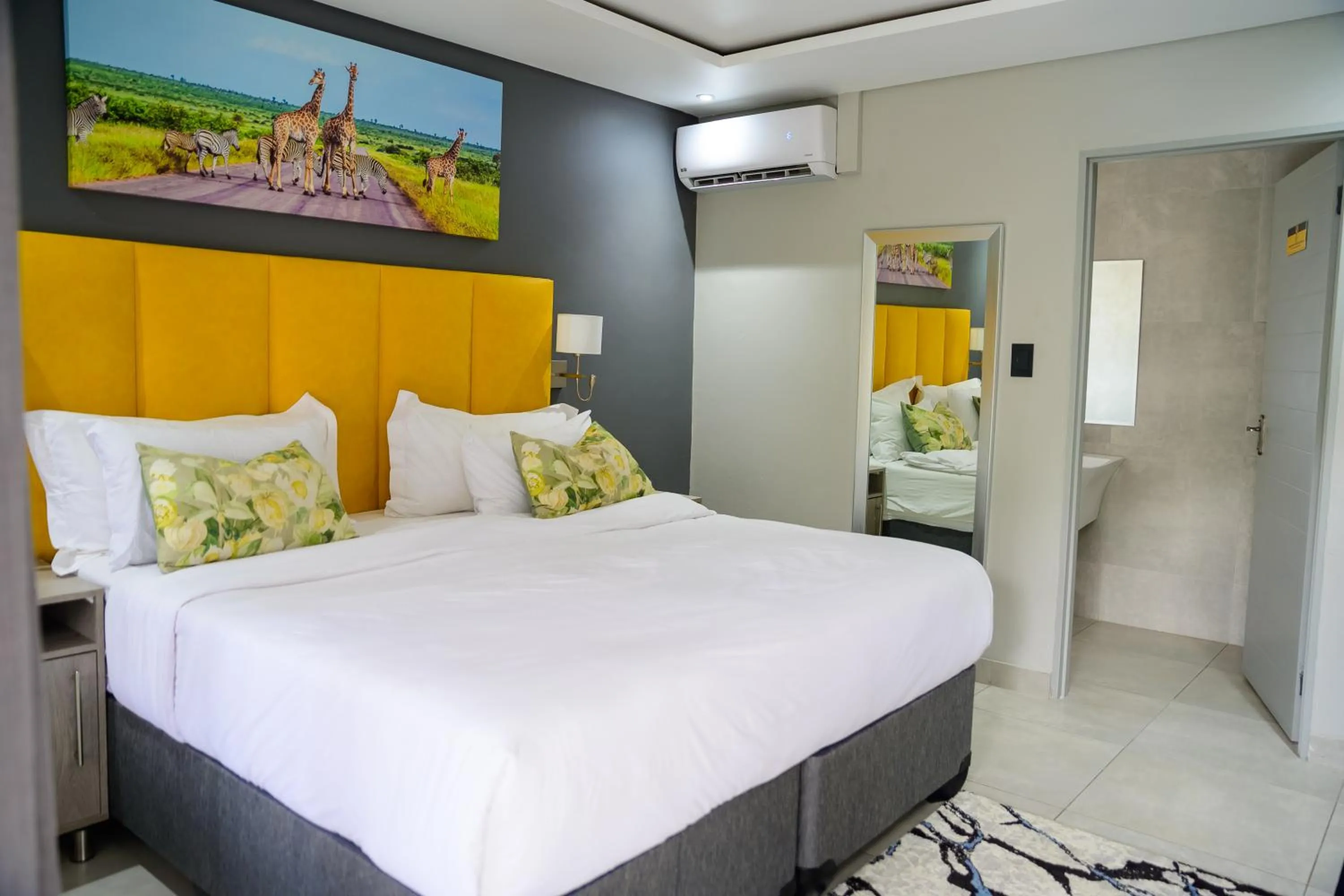 Bed in Khayalami Hotel - Mbombela