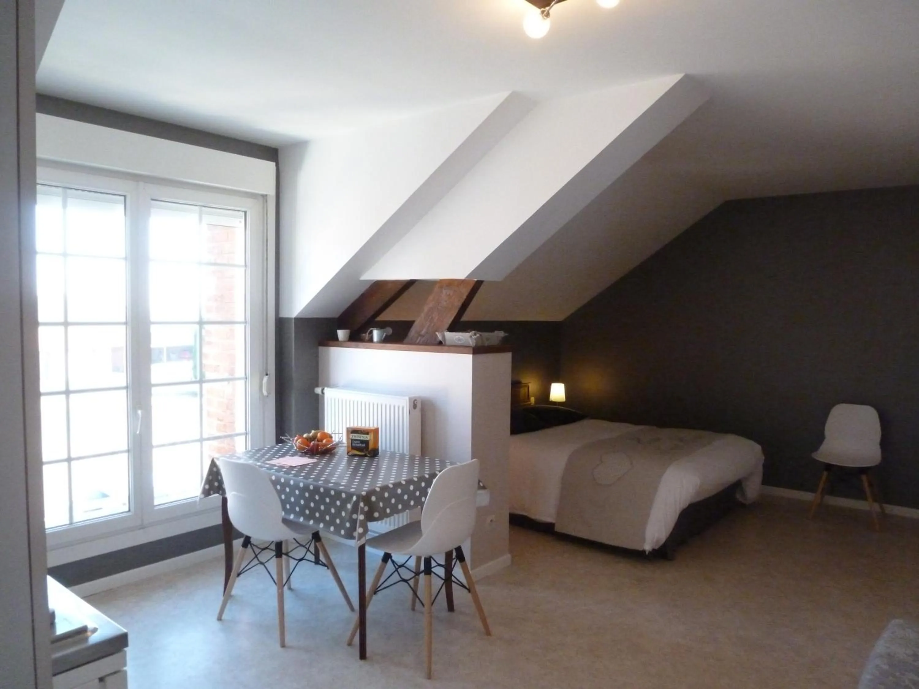 Bedroom, Bed in Studio Ferme de Bonavis