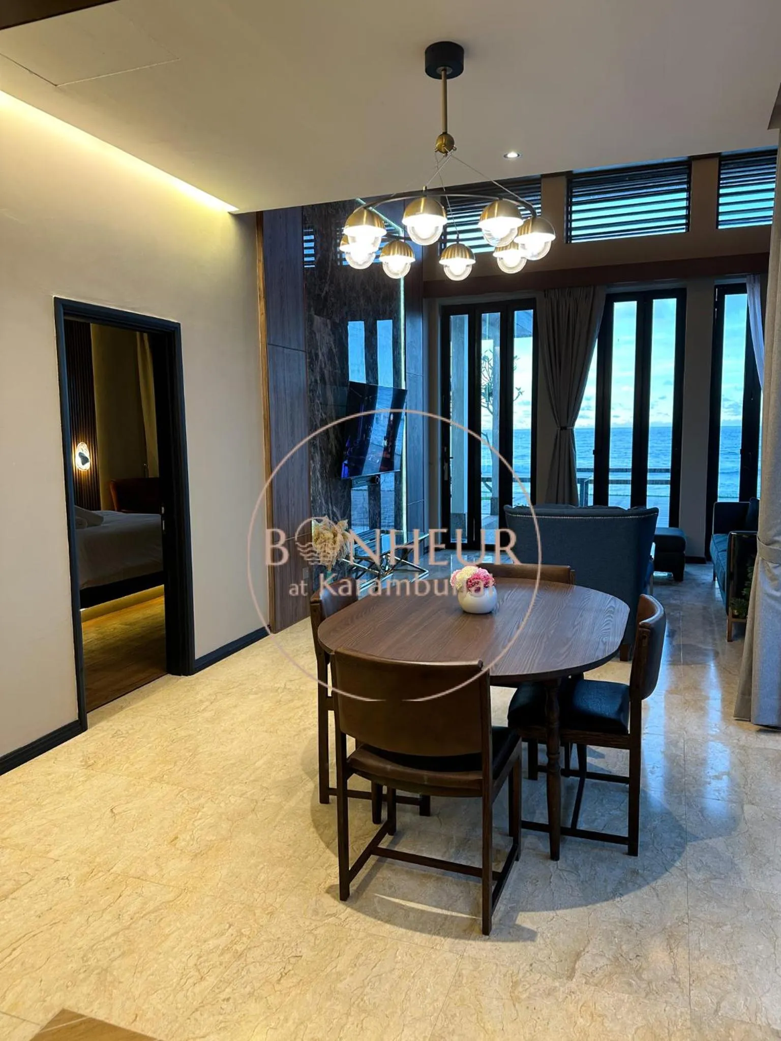 Living room in Bonheur at Karambunai