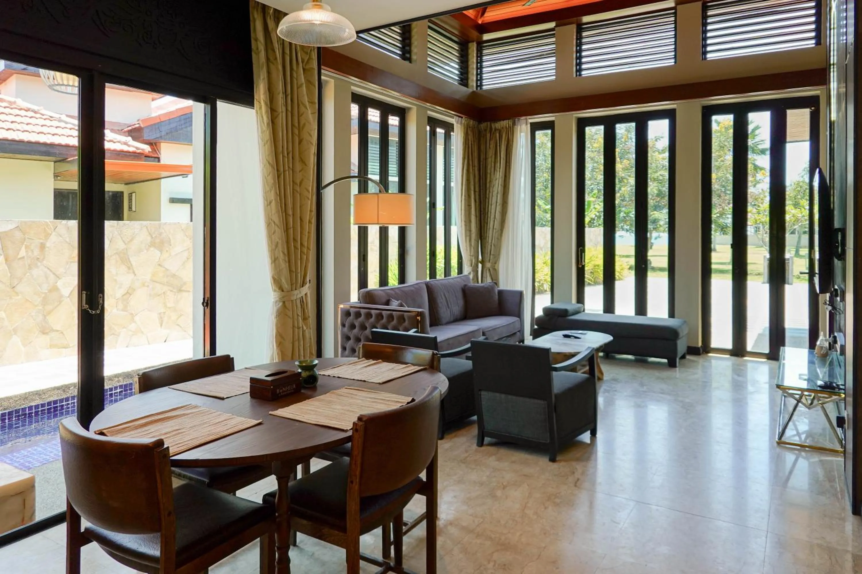 Living room in Bonheur at Karambunai