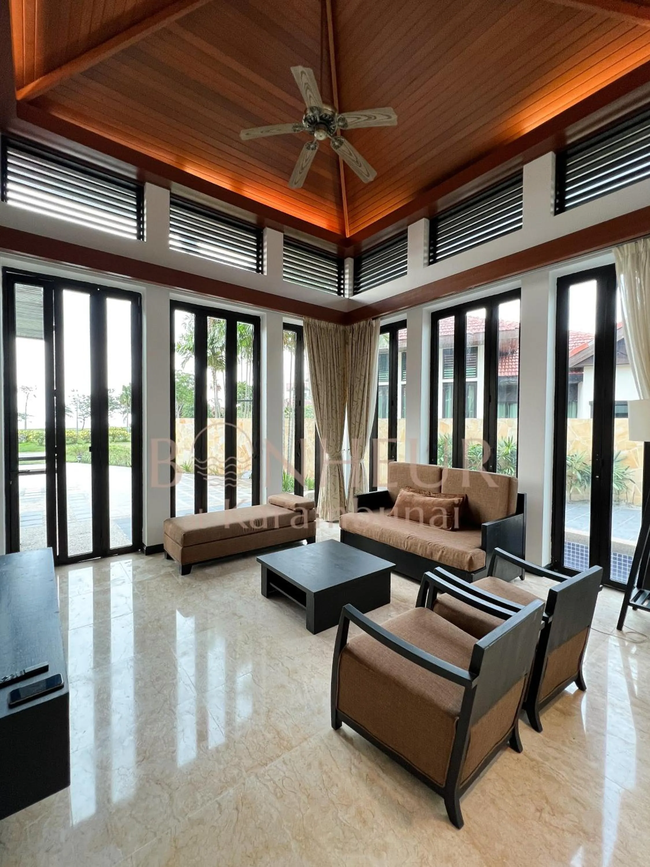 Living room in Bonheur at Karambunai