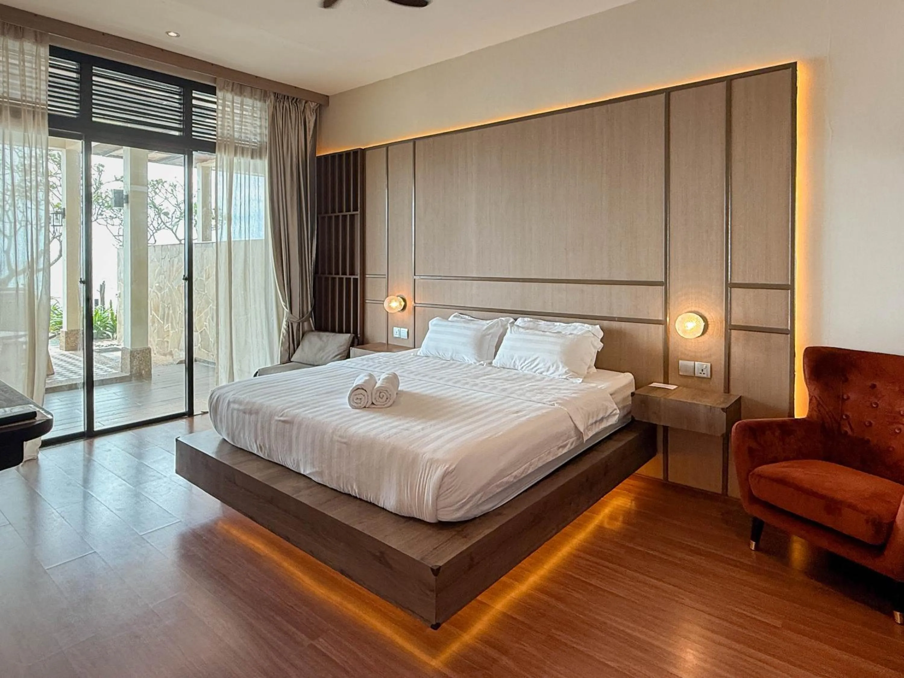 Bedroom, Bed in Bonheur at Karambunai