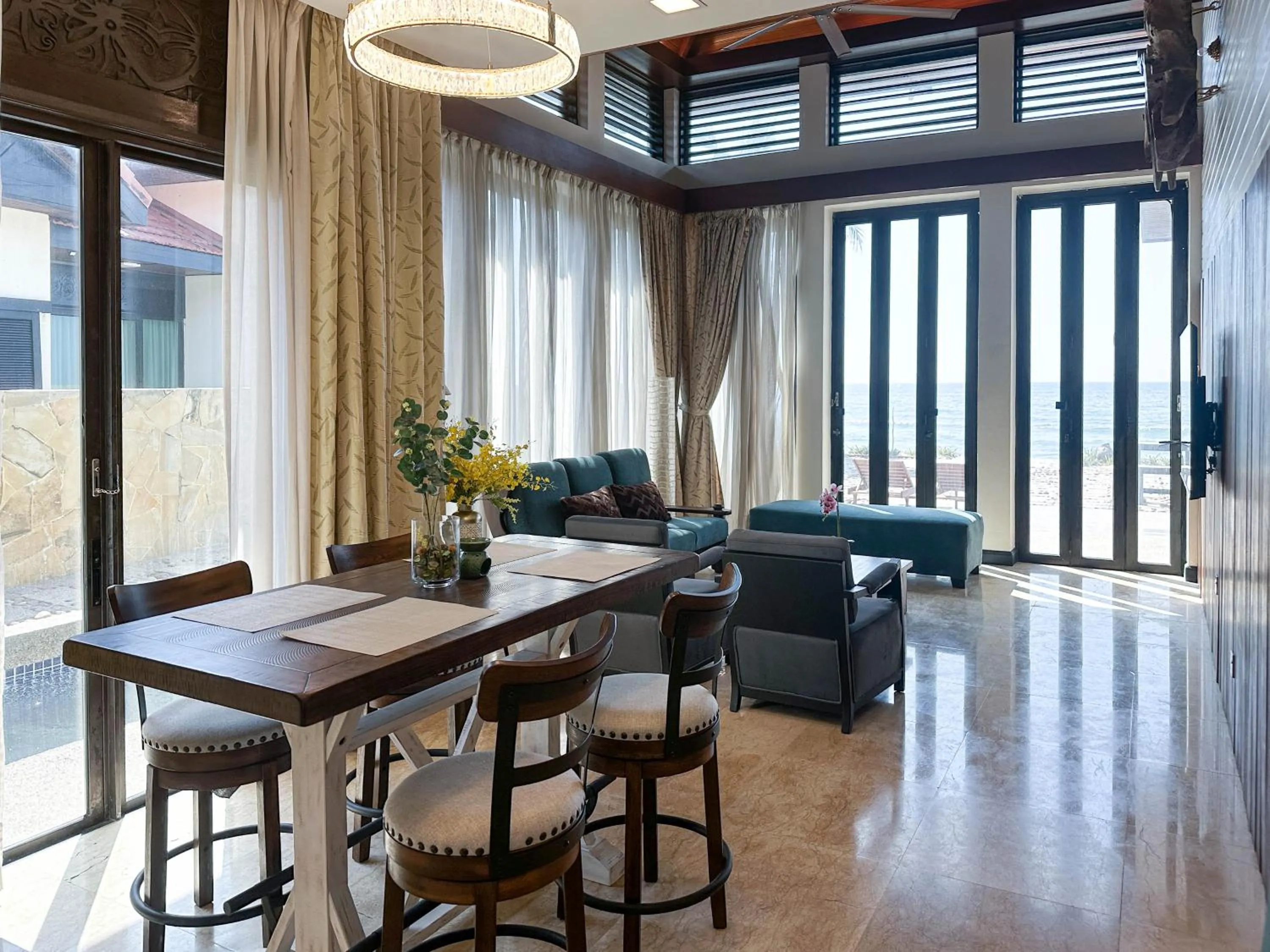 Living room in Bonheur at Karambunai