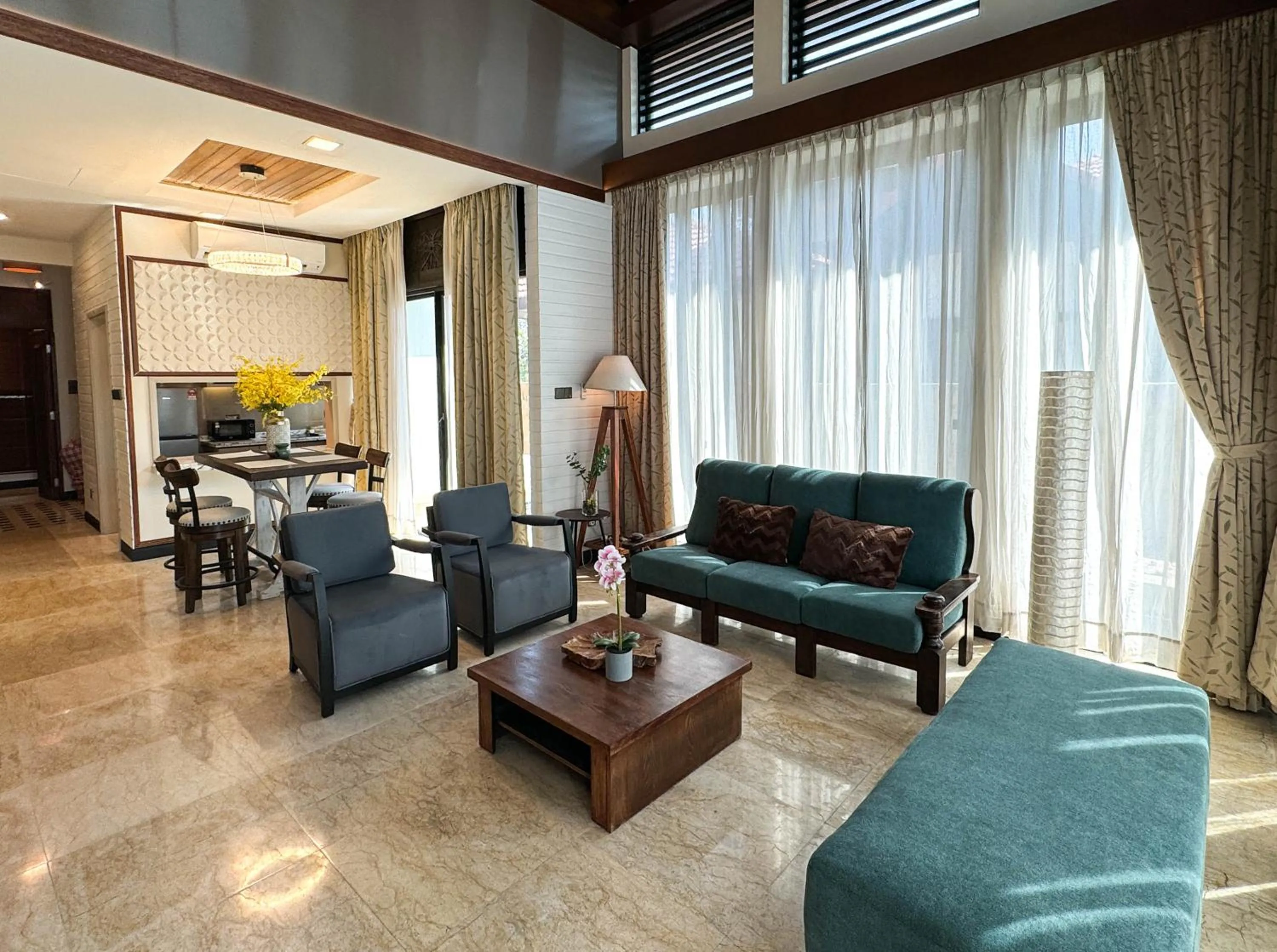 Living room in Bonheur at Karambunai