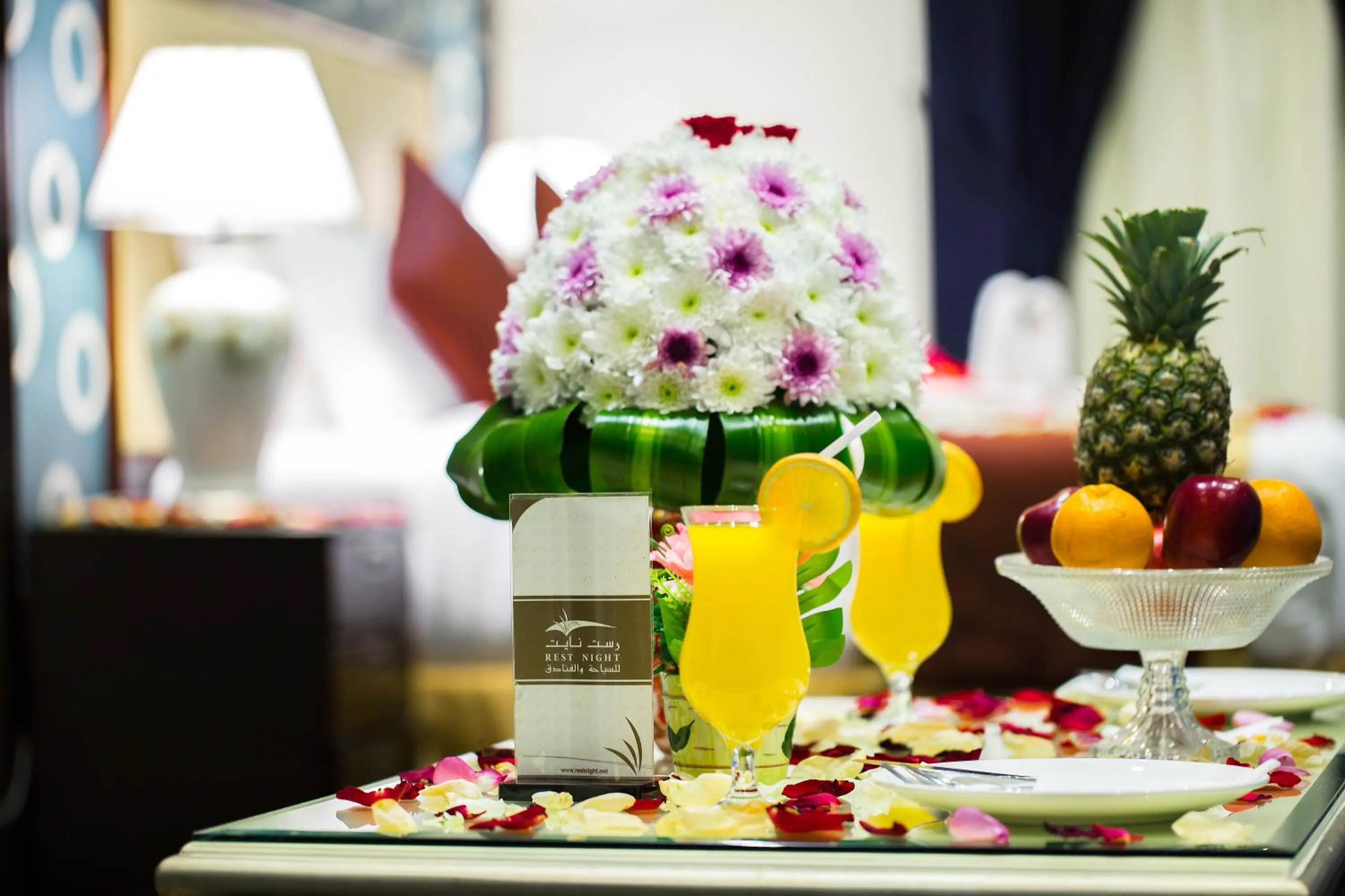 Decorative detail in Rest Night Serviced Apartments- AlHamra