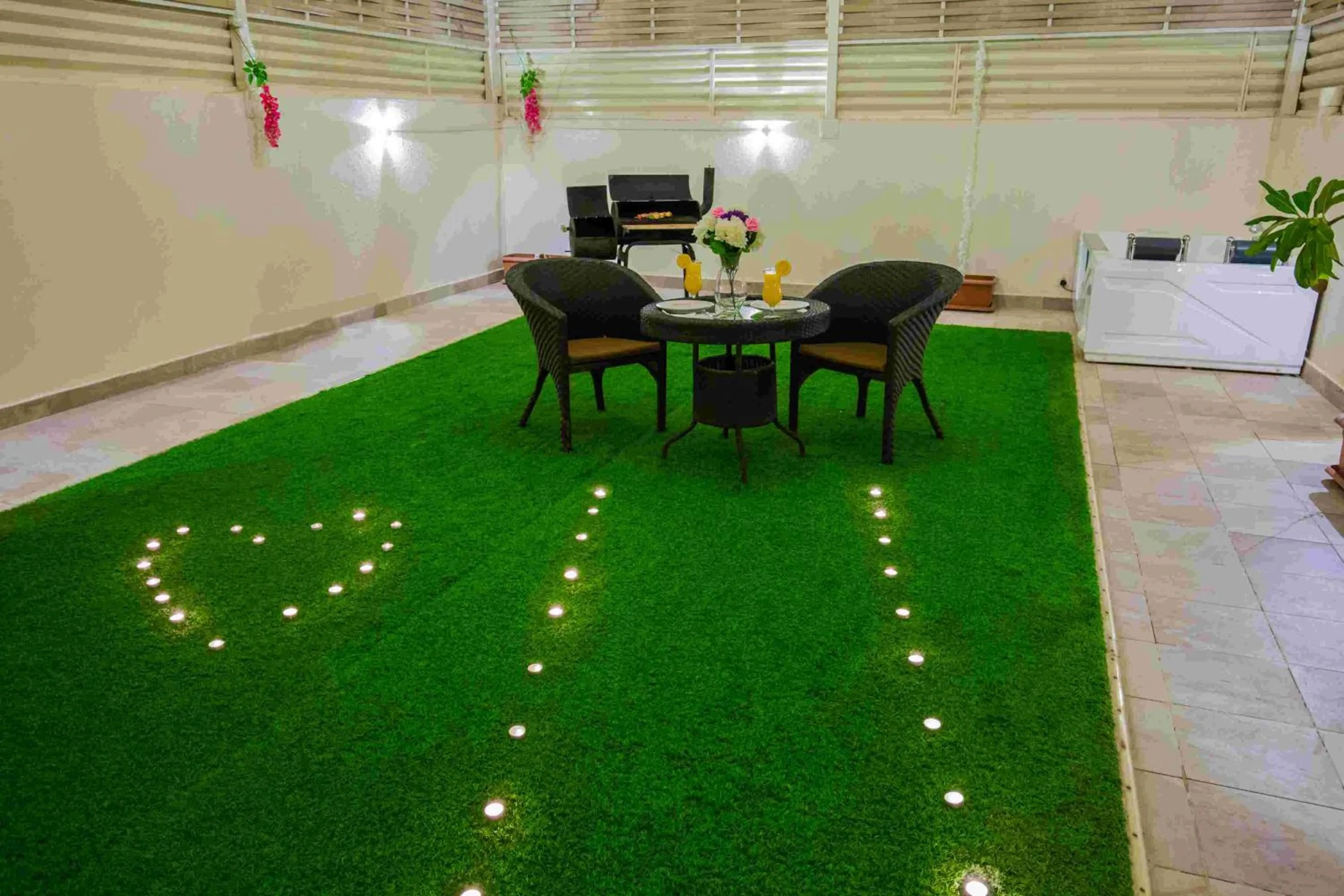 Garden in Rest Night Serviced Apartments- AlHamra