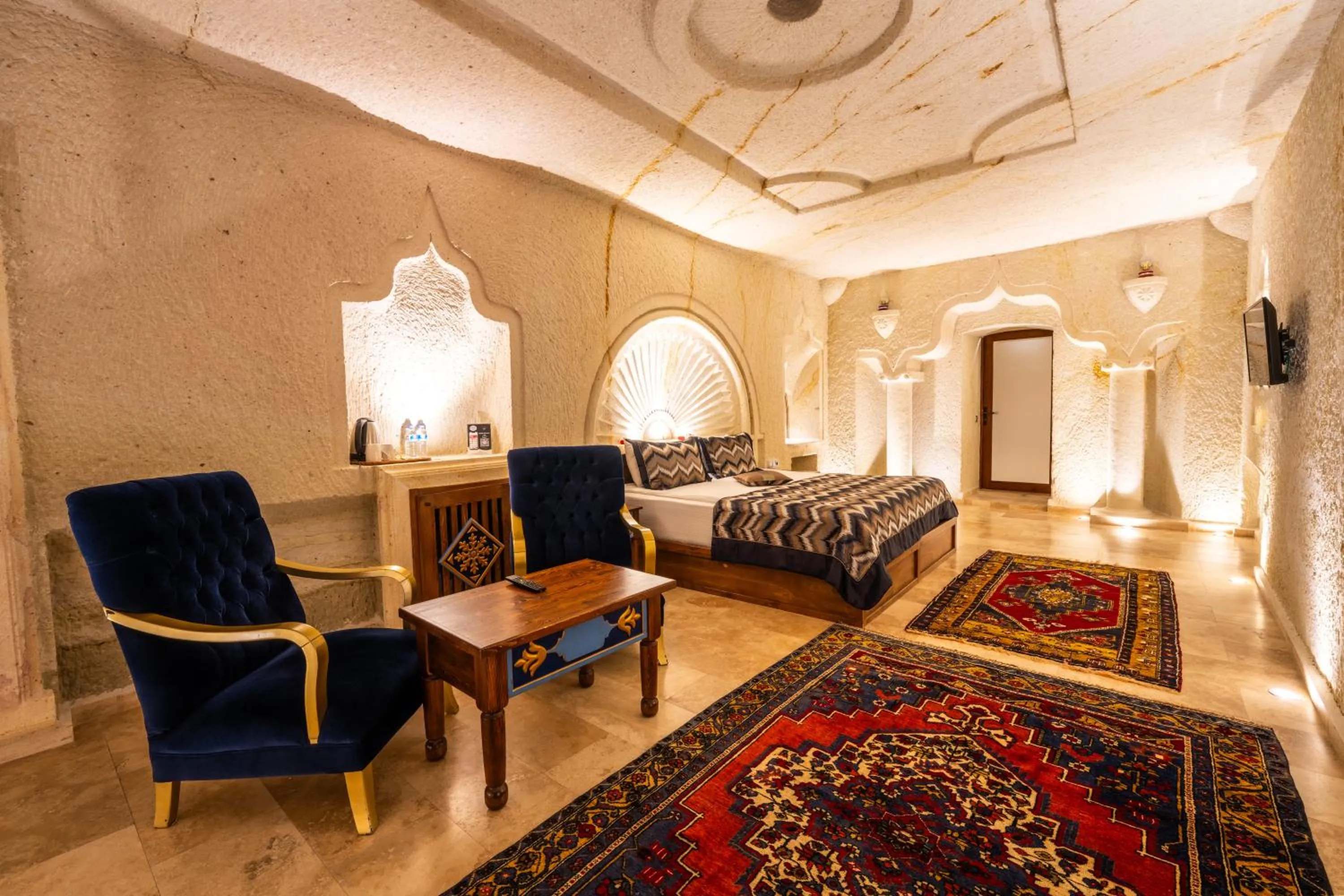 Seating area in Cappadocia Sweet Cave