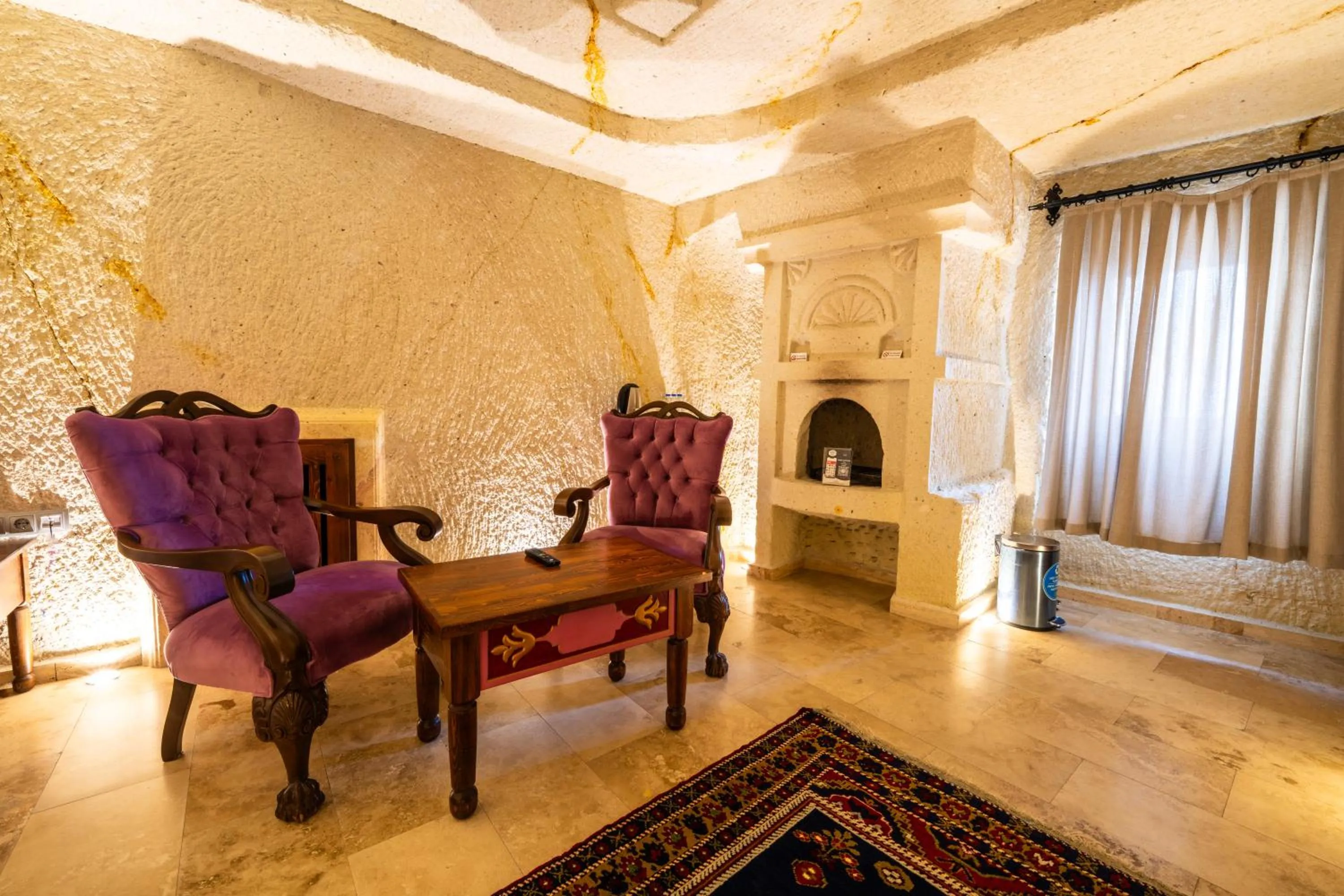 Seating area in Cappadocia Sweet Cave