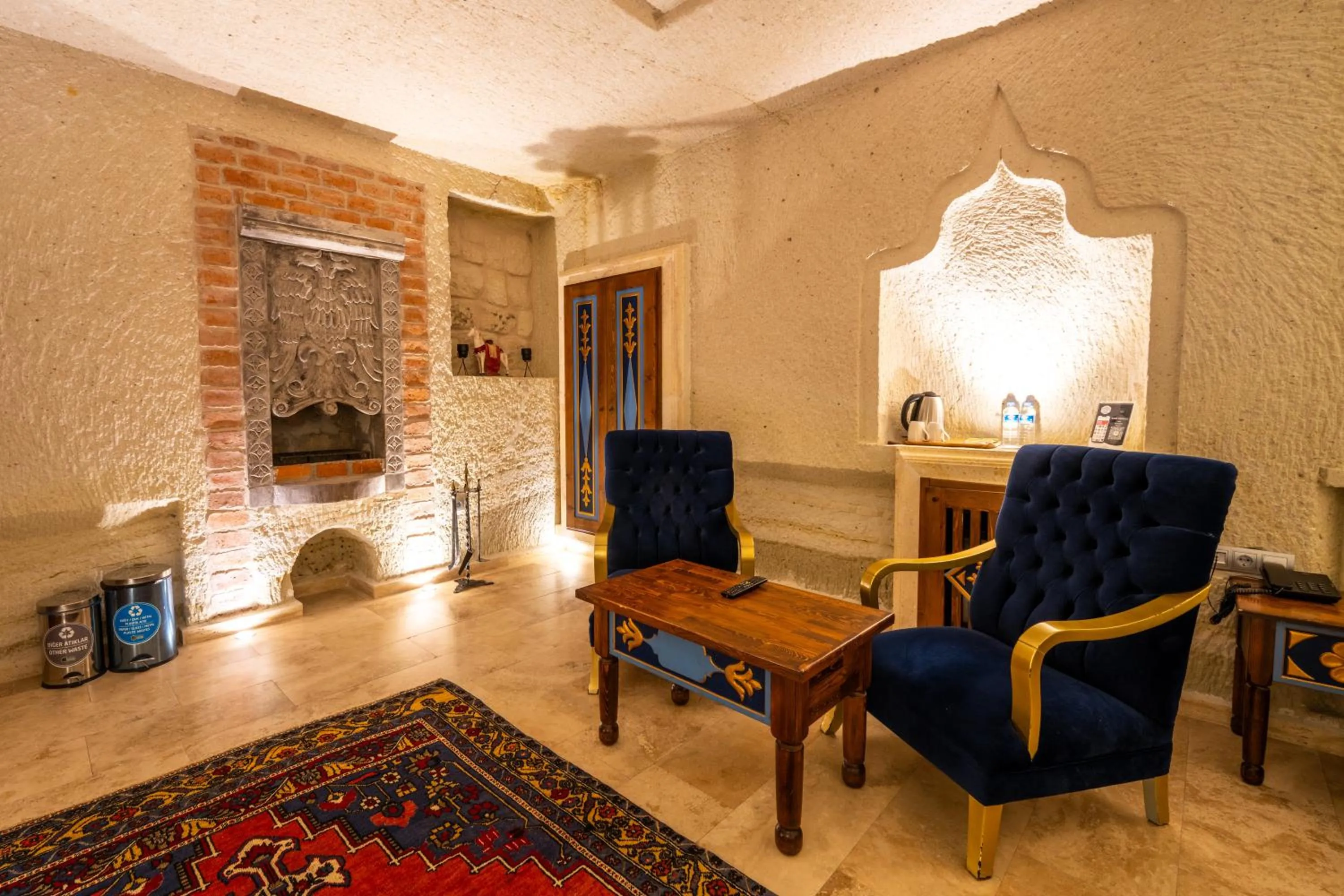 Seating area in Cappadocia Sweet Cave