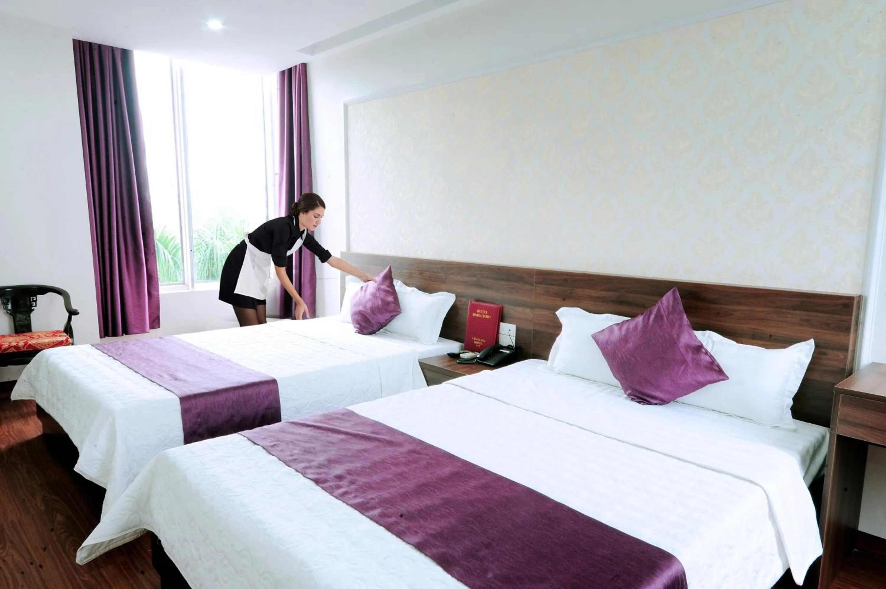Bed in Van Giang Hotel