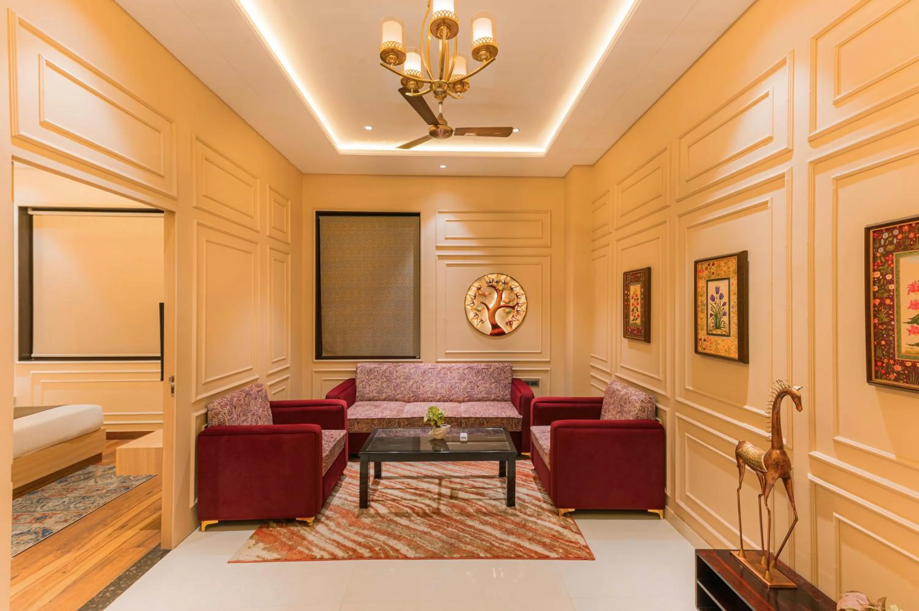 Seating area in Hotel Prime Safari