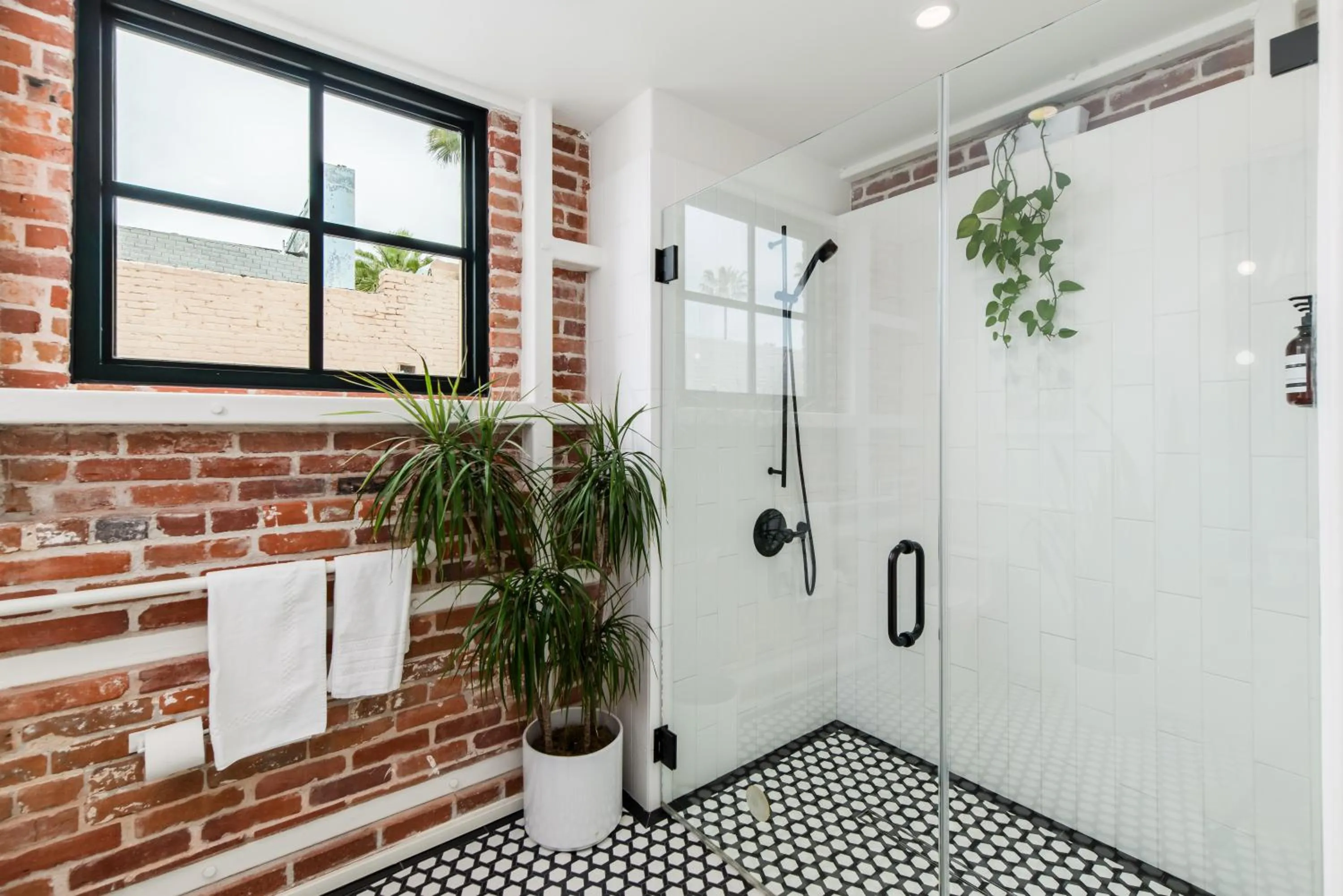 Shower in The Brick Boutique Hotel