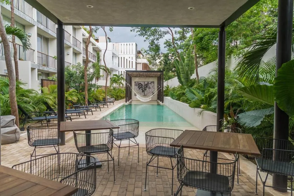 Lobby or reception in Excelente Estudio en el corazón de Tulum!