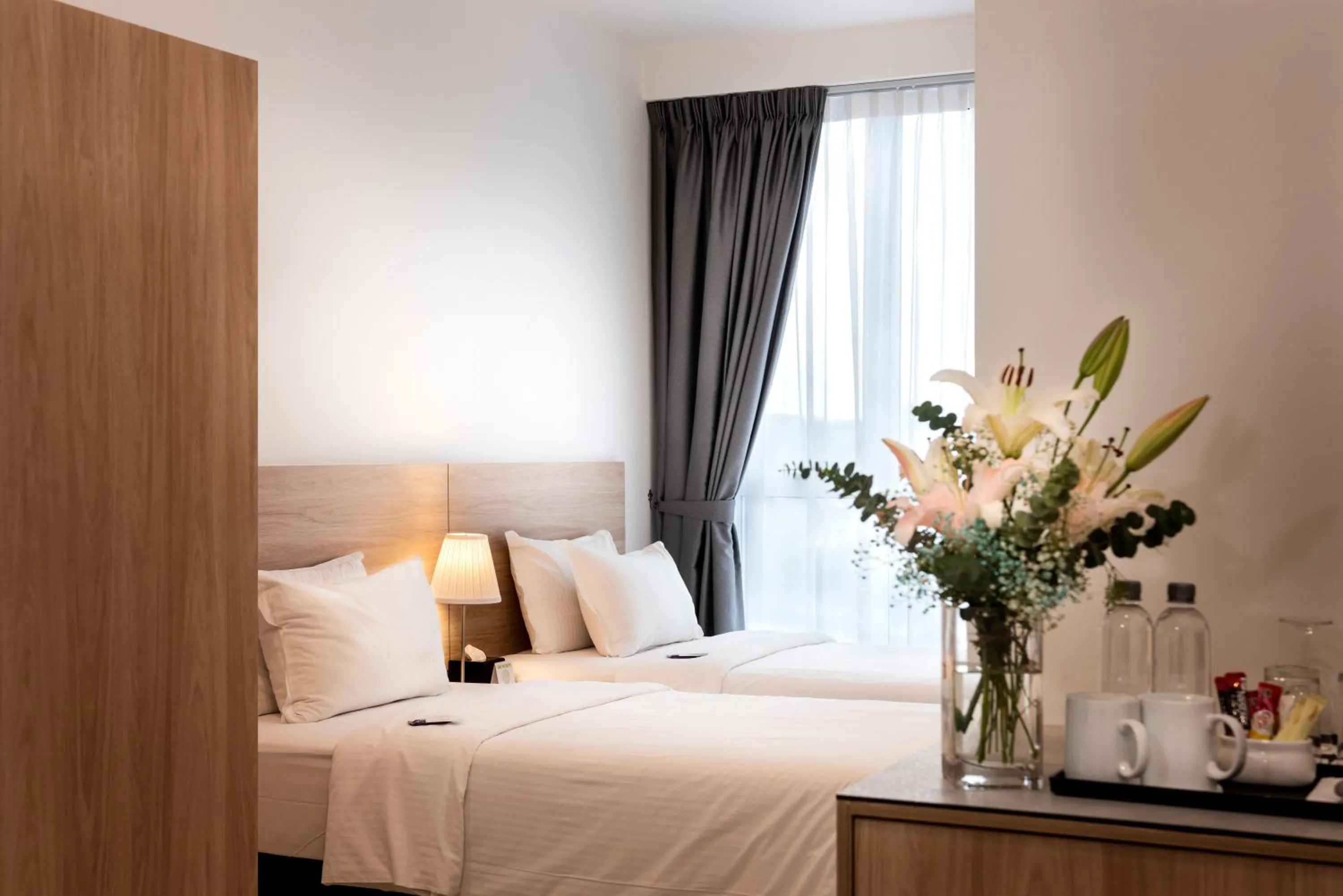 Bed in The Signature Serviced Suites & Office Puchong