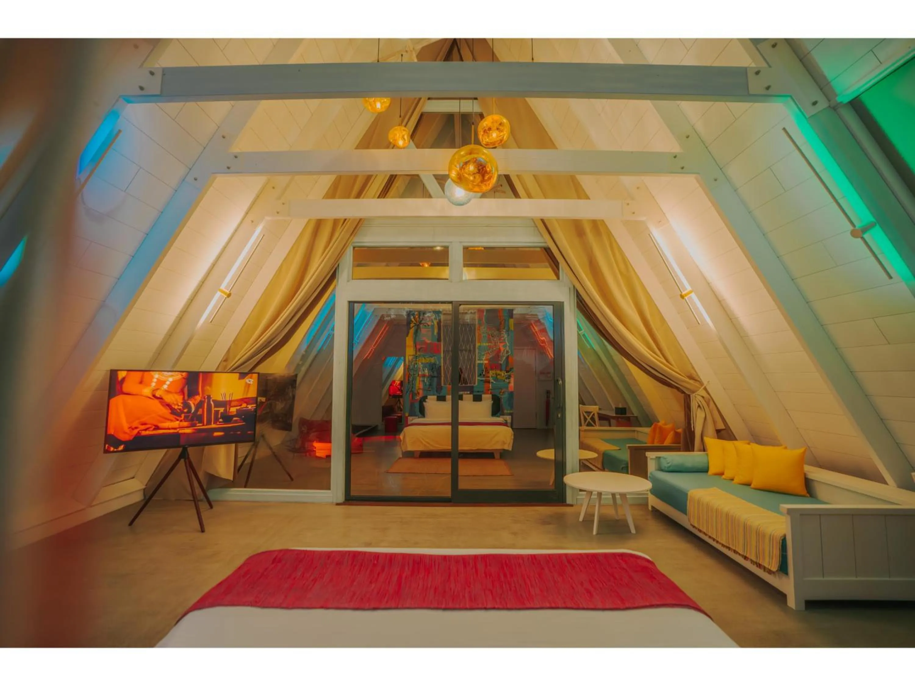 TV and multimedia in Oaga Art Resort Maldives - Greatest All Inclusive Plan with Free Speedboat Round-trip