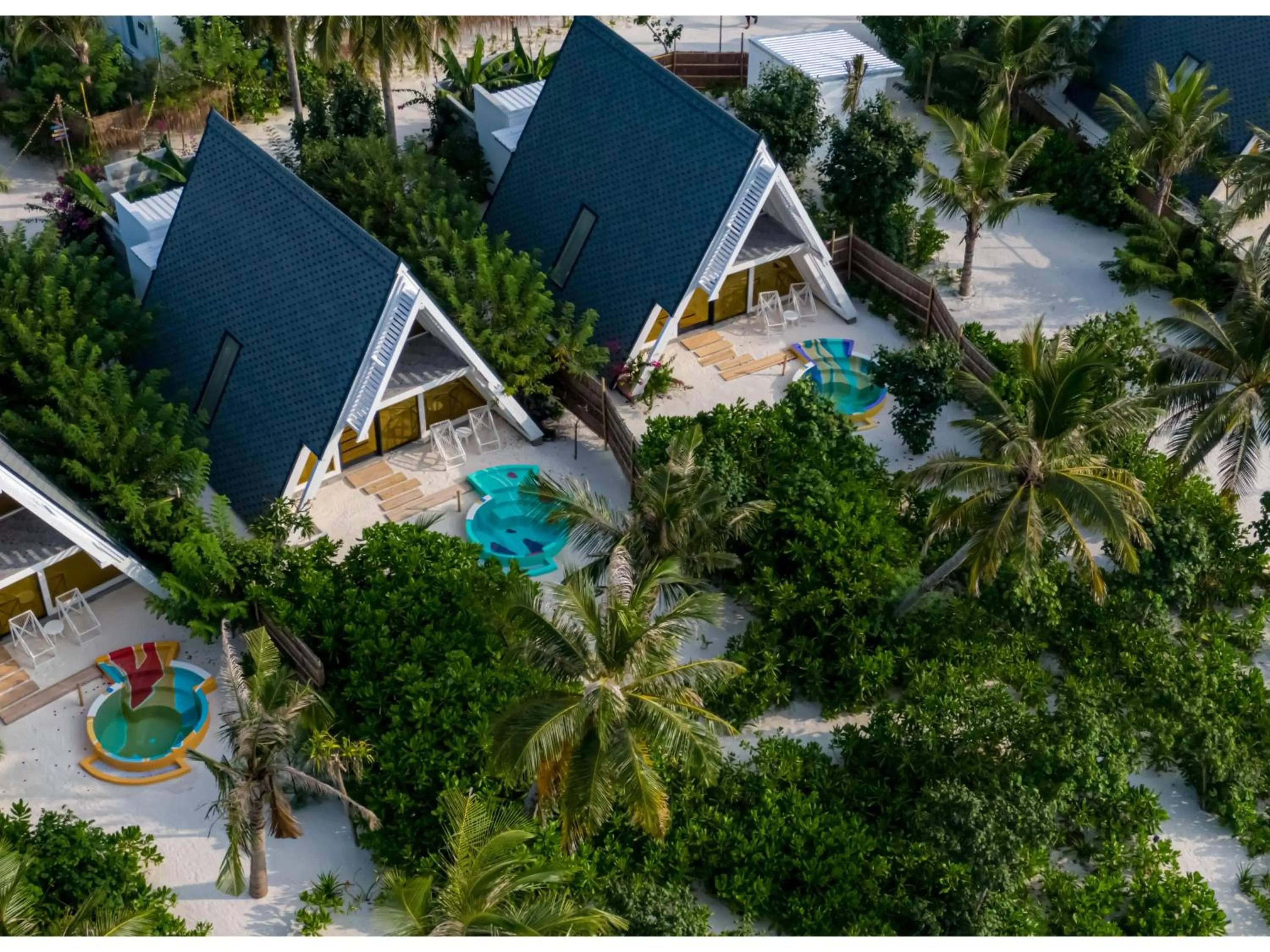 Bird's eye view in Oaga Art Resort Maldives - Greatest All Inclusive Plan with Free Speedboat Round-trip