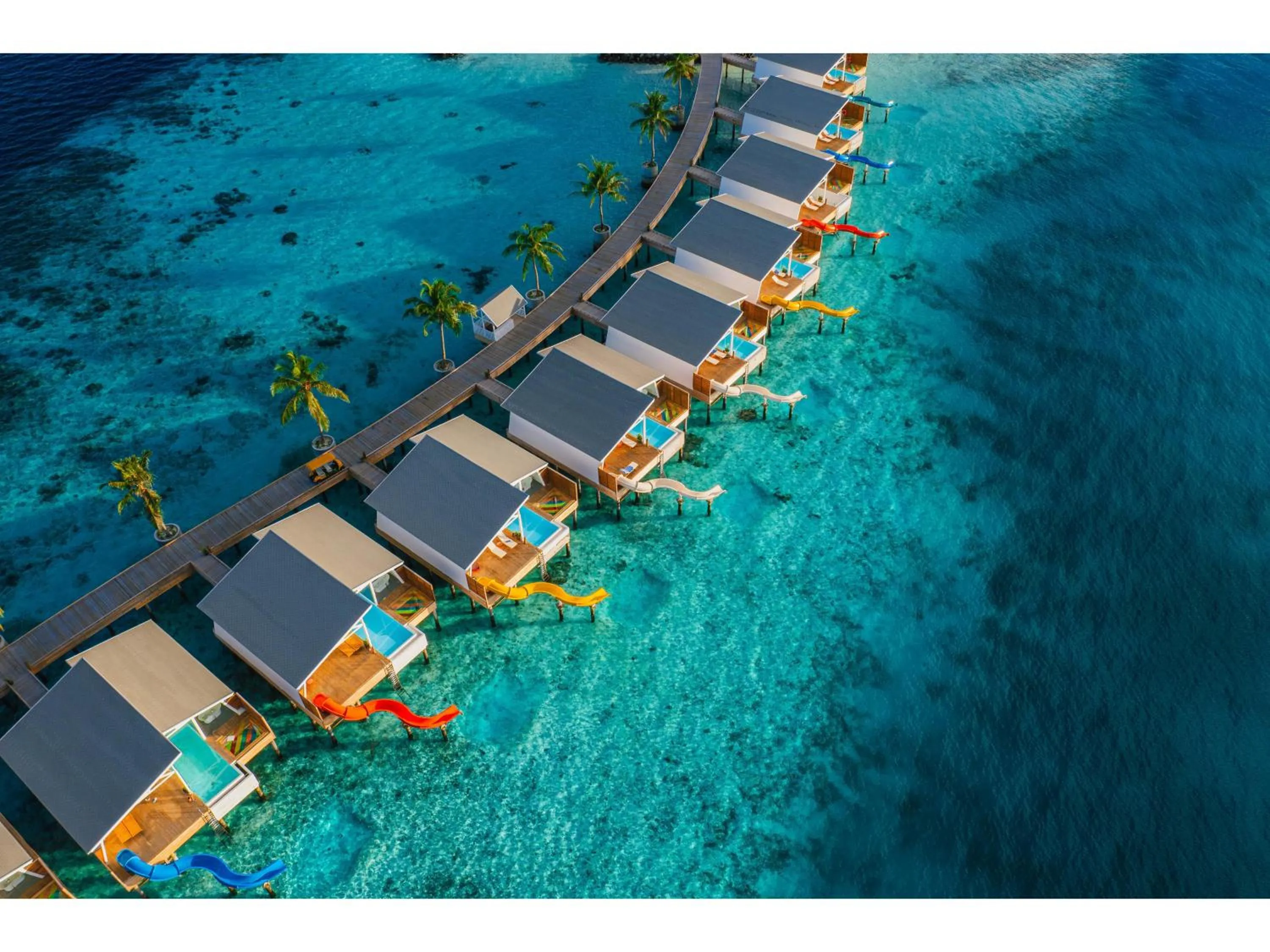Bird's eye view in Oaga Art Resort Maldives - Greatest All Inclusive Plan with Free Speedboat Round-trip