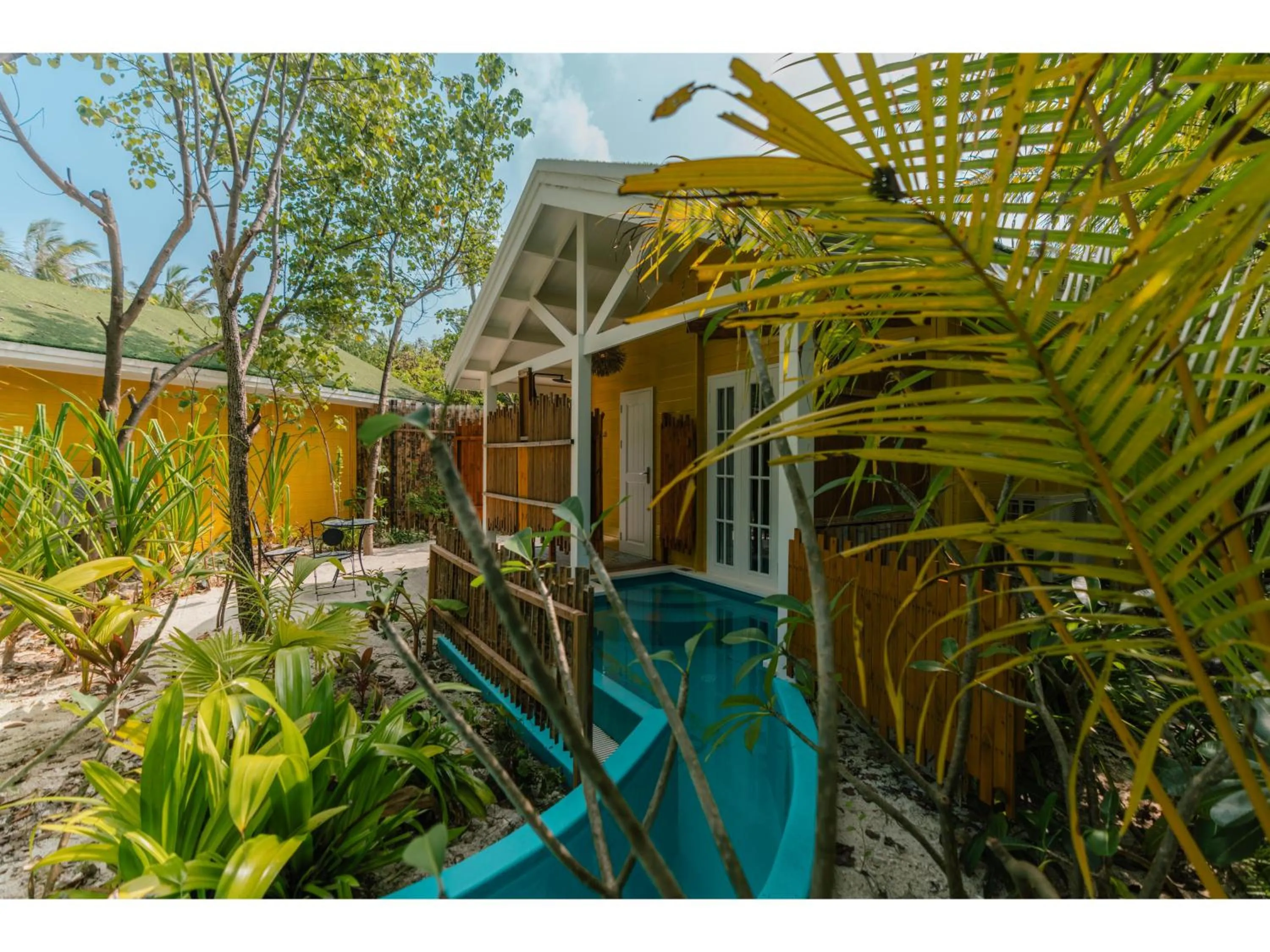 Garden view in Oaga Art Resort Maldives - Greatest All Inclusive Plan with Free Speedboat Round-trip