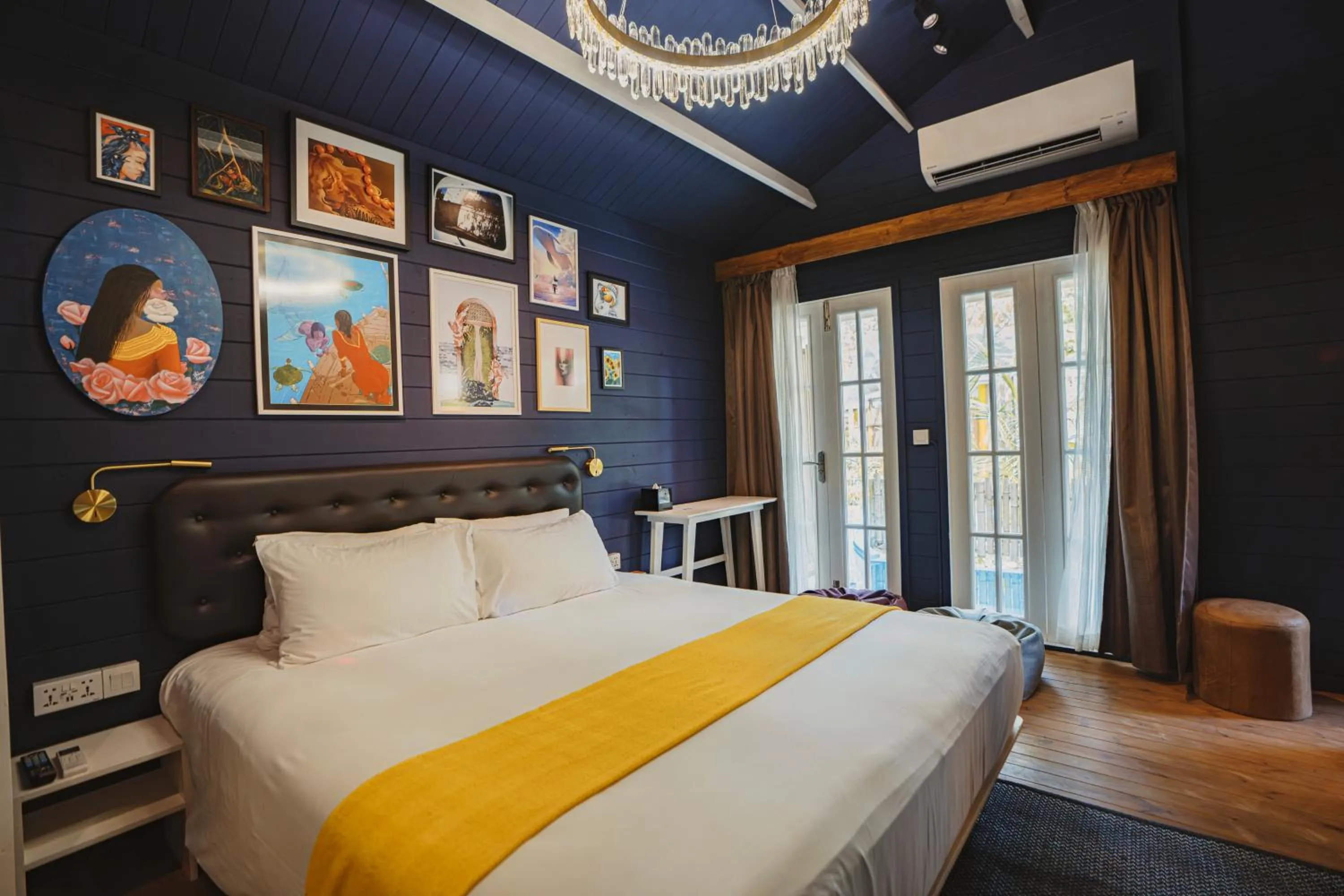 Bed in Oaga Art Resort Maldives - Greatest All Inclusive Plan with Free Speedboat Round-trip