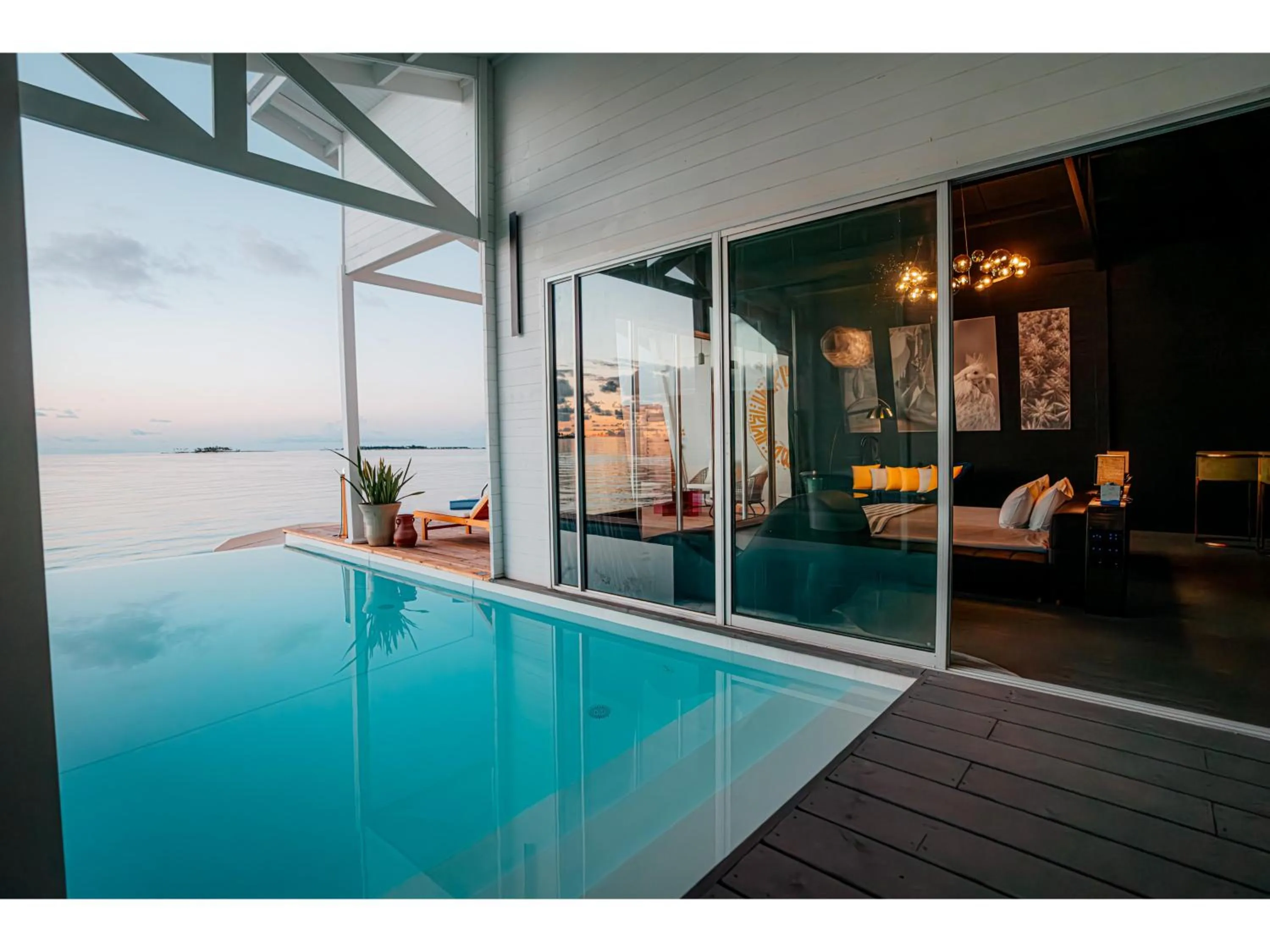 Pool view in Oaga Art Resort Maldives - Greatest All Inclusive Plan with Free Speedboat Round-trip