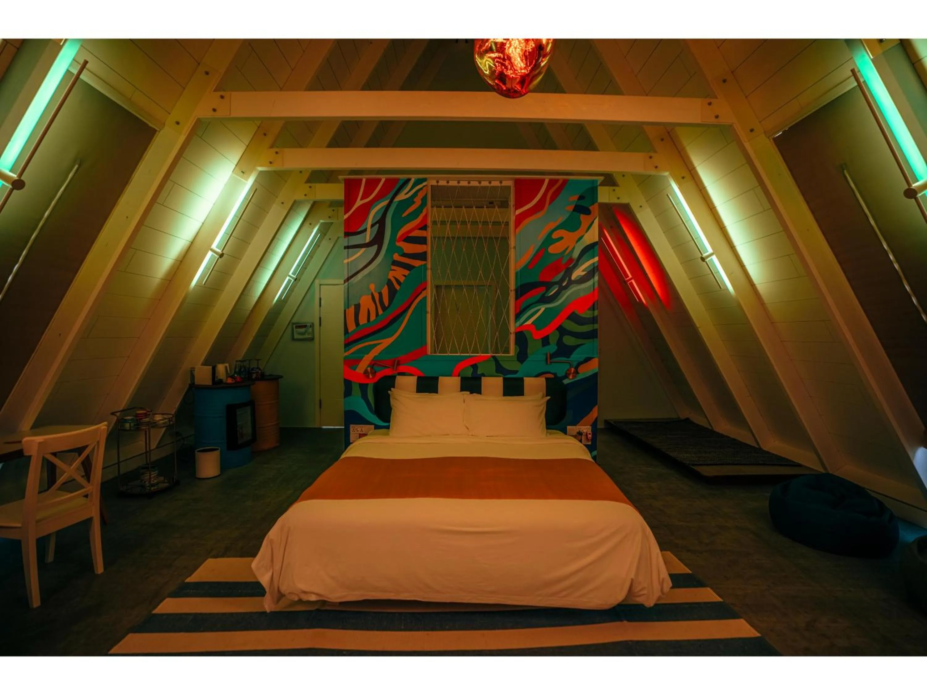 Bed in Oaga Art Resort Maldives - Greatest All Inclusive Plan with Free Speedboat Round-trip
