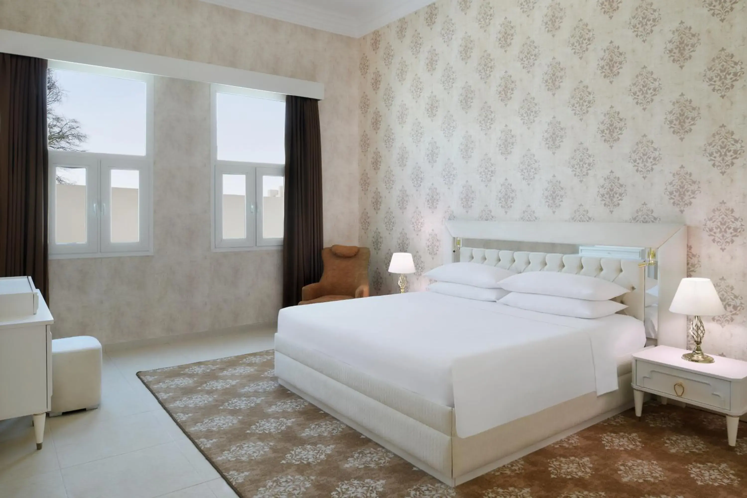 Three Bedroom Villa, 1 King, 4 Twin, Private Pool, Terrace & Whirlpool in Al Samriya Hotel, Doha, Autograph Collection Three Bedroom Villa, 1 King, 4 Twin, Private Pool, Terrace & Whirlpool in Al Samriya Hotel, Doha, Autograph Collection